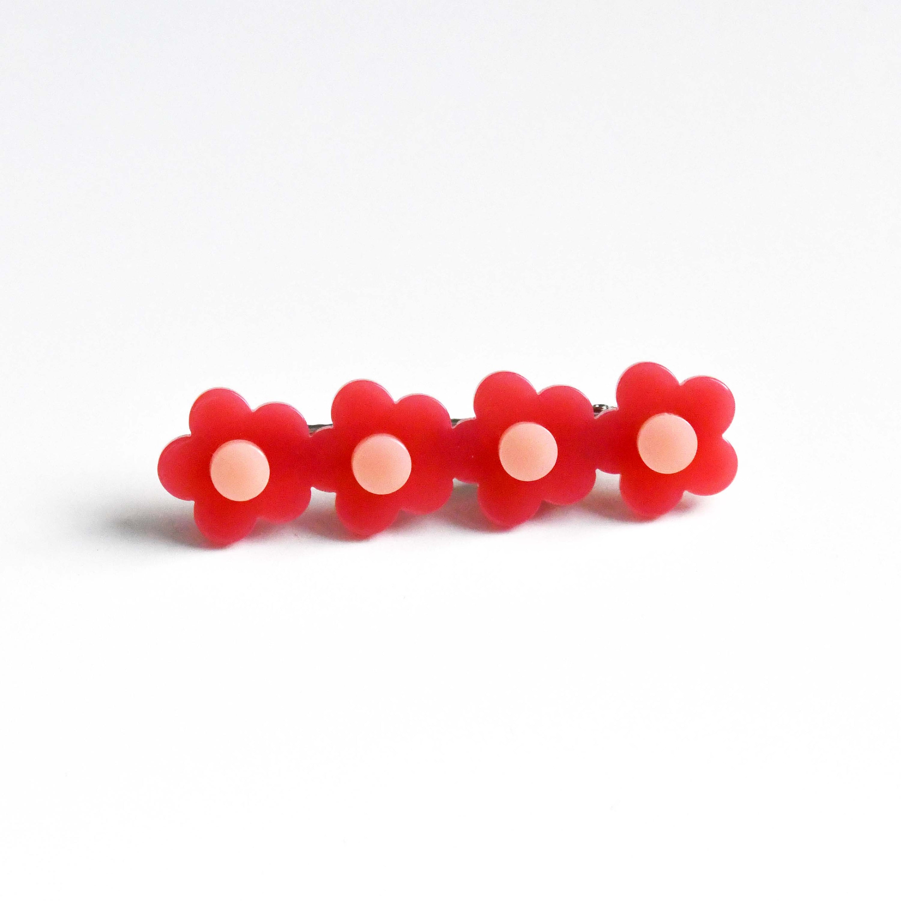 Bibmilk flower Hair clip Red, Korean fashion 