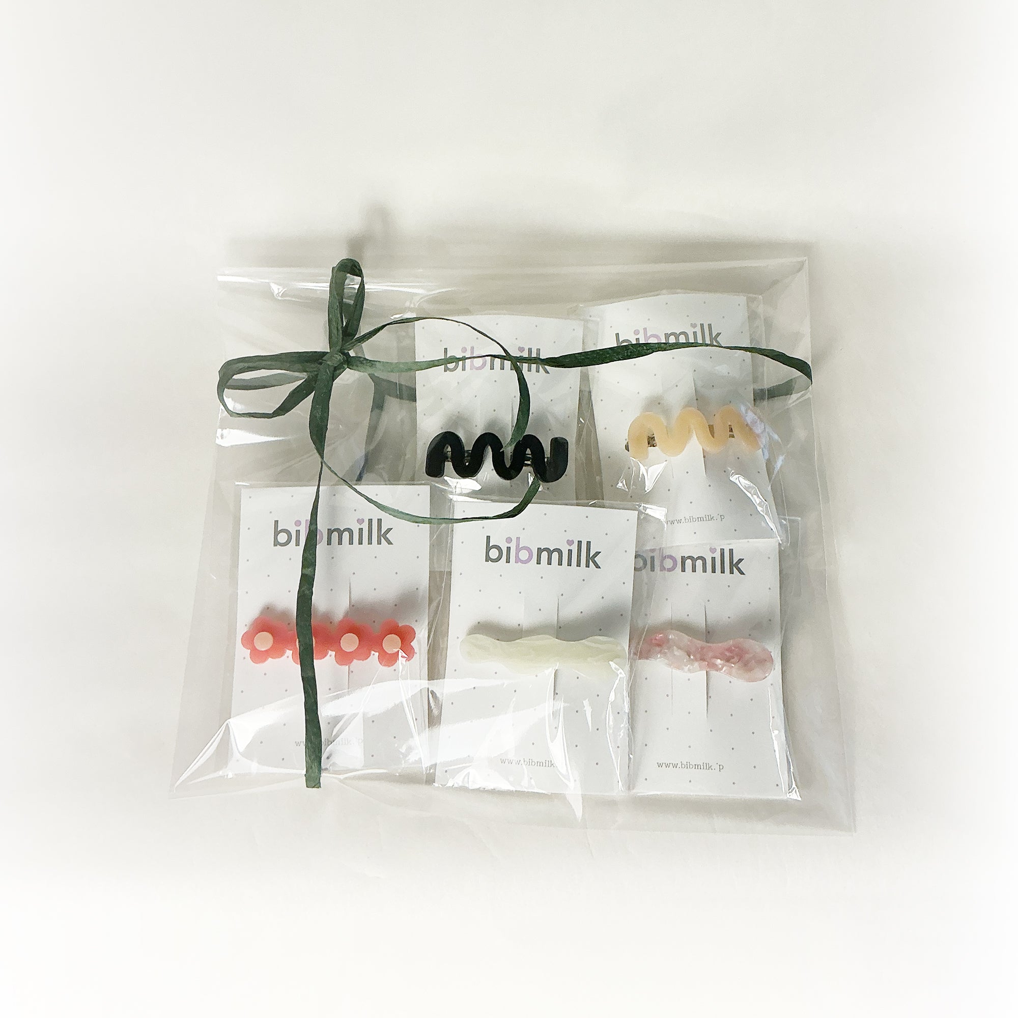 [BIBMILK] Colourful Hair Clip & Barrette Gift Set