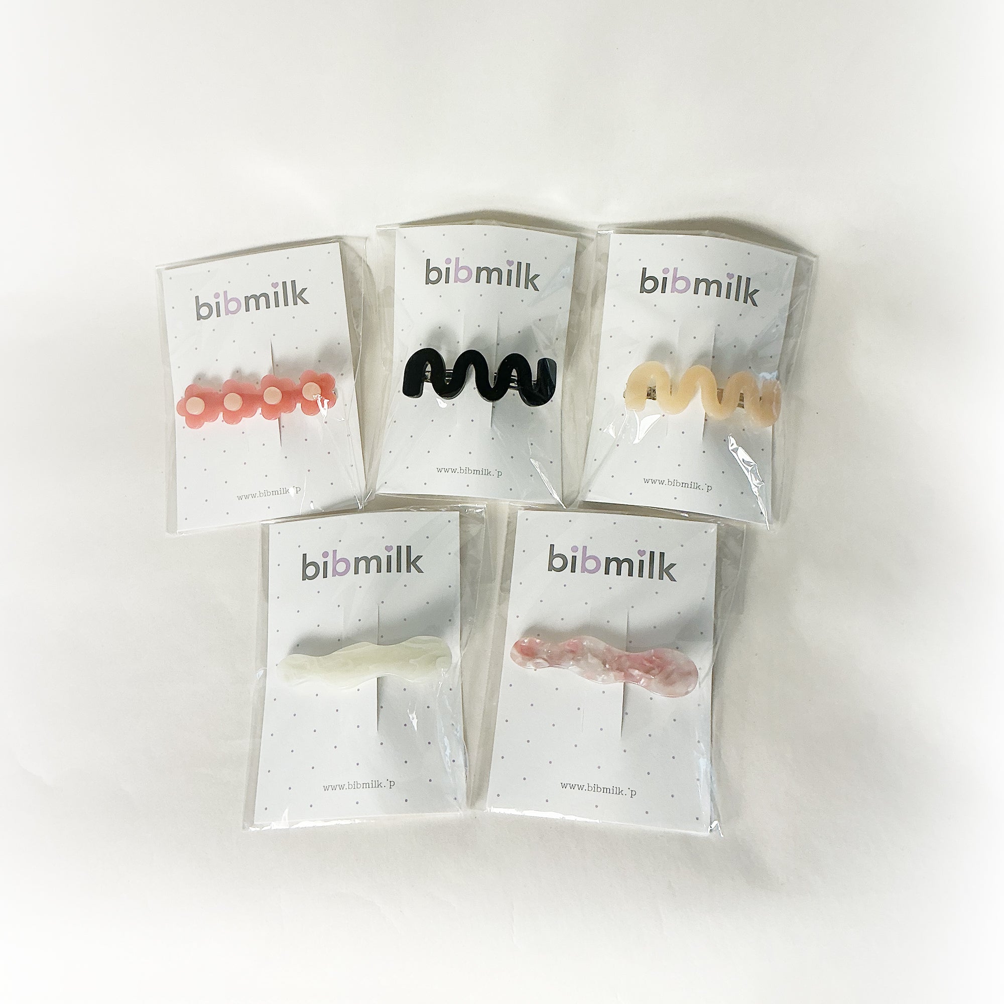 [BIBMILK] Colourful Hair Clip & Barrette Gift Set
