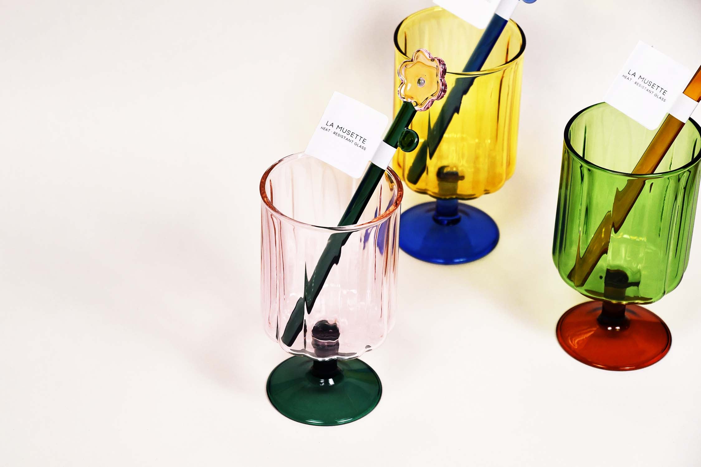 [BISQUE] LA MUSETTE Heat Resistant Flower Muddler - Pink × Green