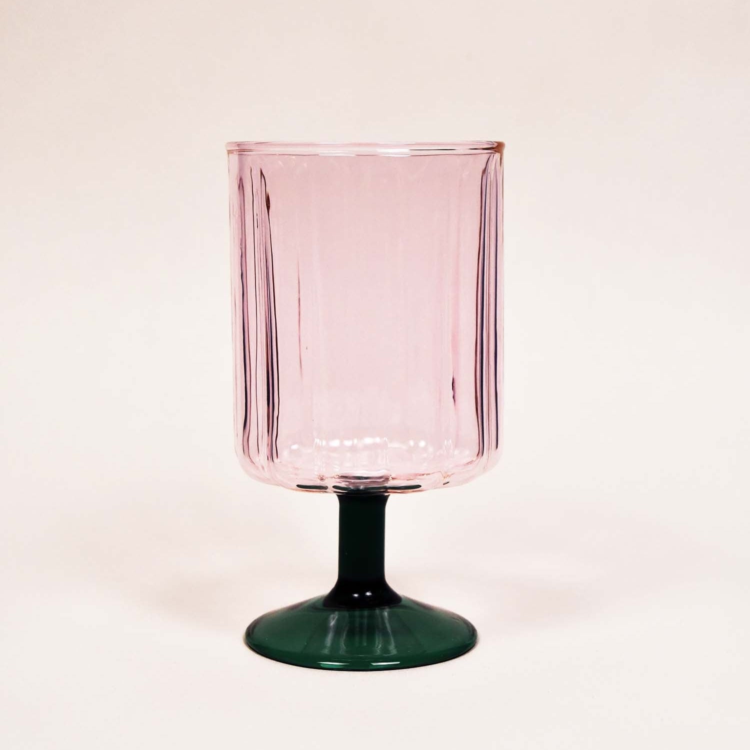 [BISQUE] LA MUSETTE Heat Resistant Goblet Mug - Pink x Dark Green
