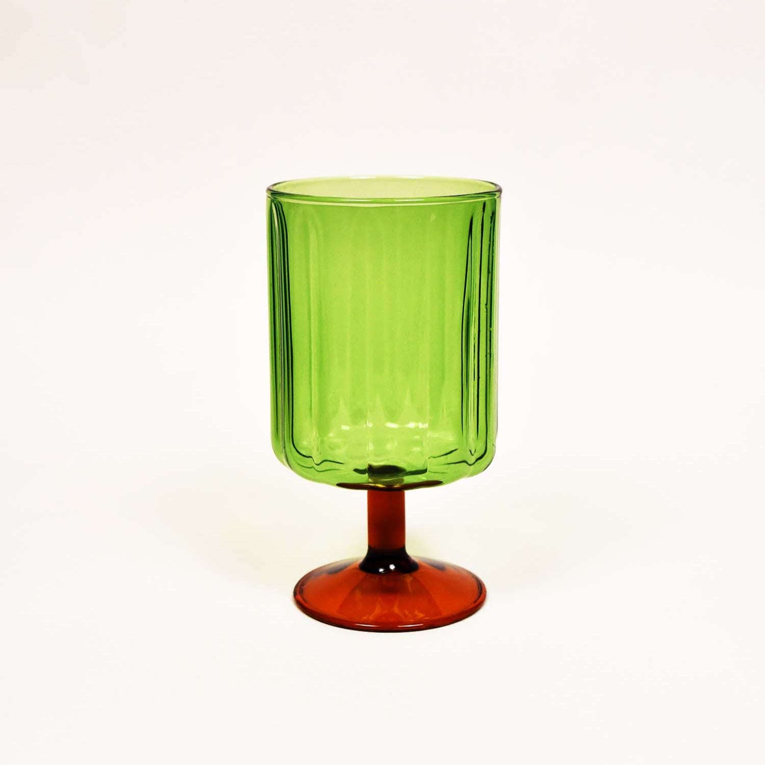 [BISQUE] LA MUSETTE Heat Resistant Goblet Mug - Light Green × Orange