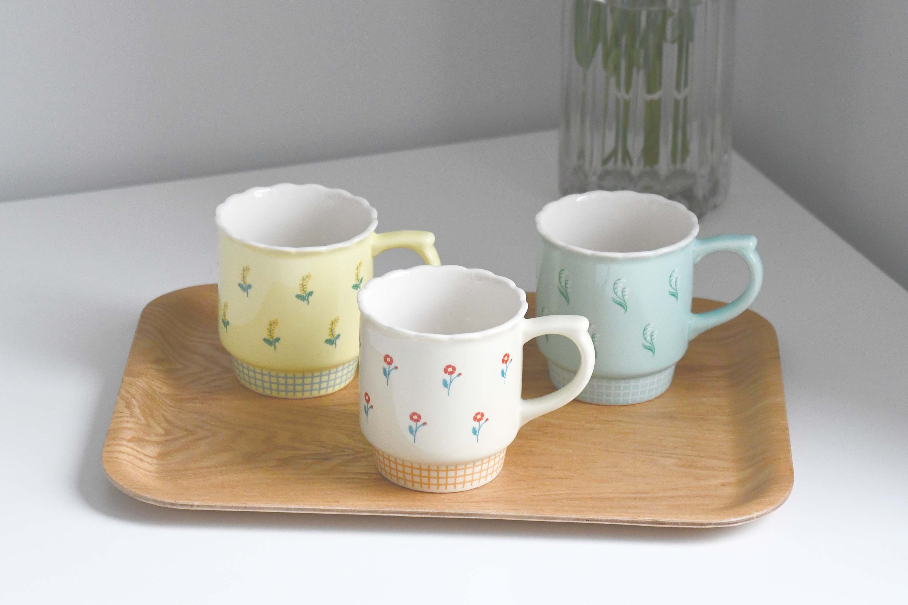 bloomy mug Mug cup, cute retro design