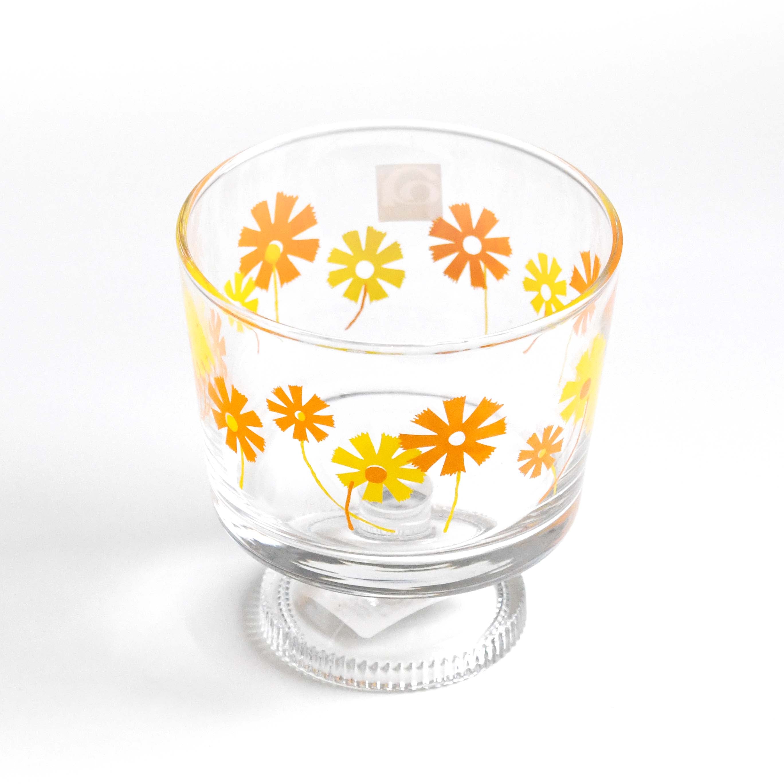 Aderia Retro Deep dessert cup glassware, Japanese retro illustration and high-quality design
