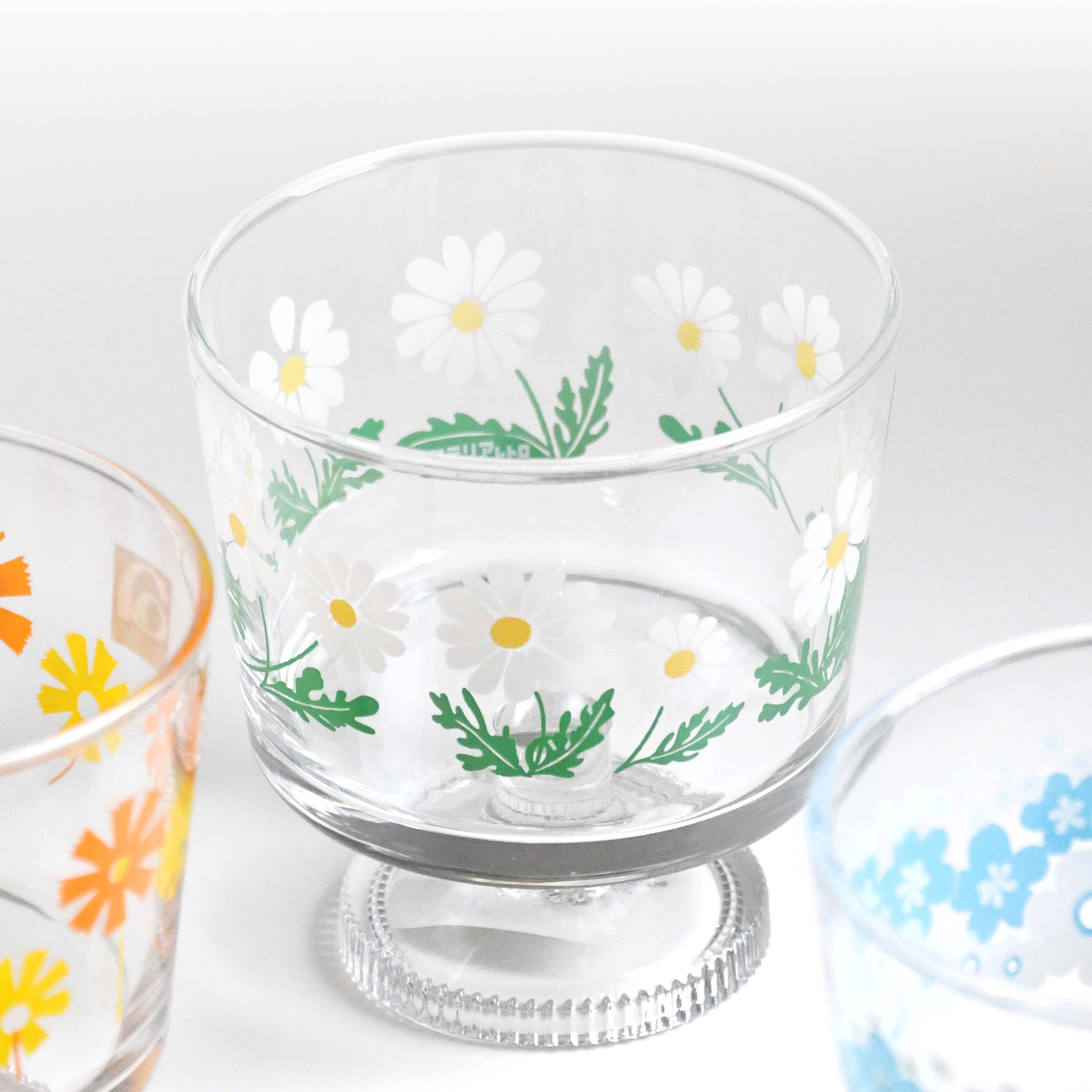 Aderia Retro Deep dessert cup glassware, Japanese retro illustration and high-quality design
