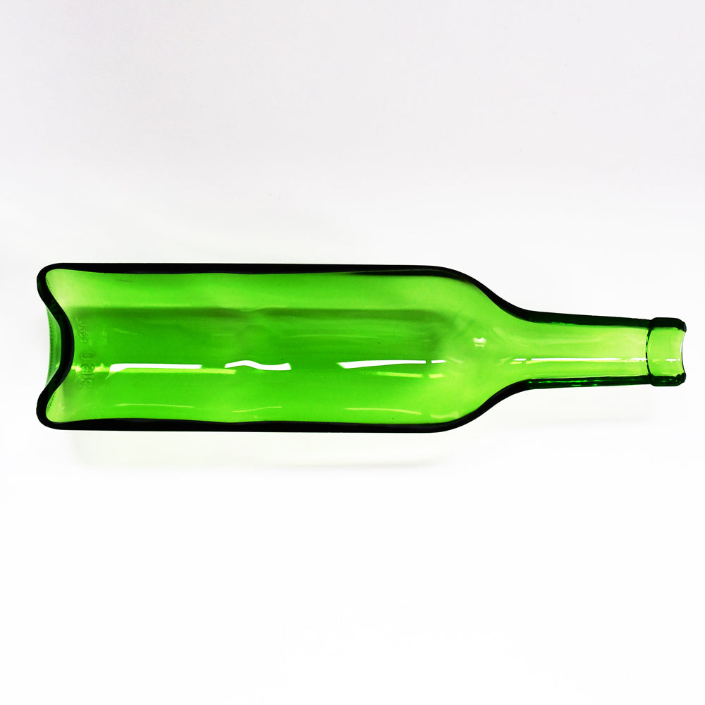 funew Japanese Sustainable Upcycle Wine Glass Tray, Green Modern M, Glassware