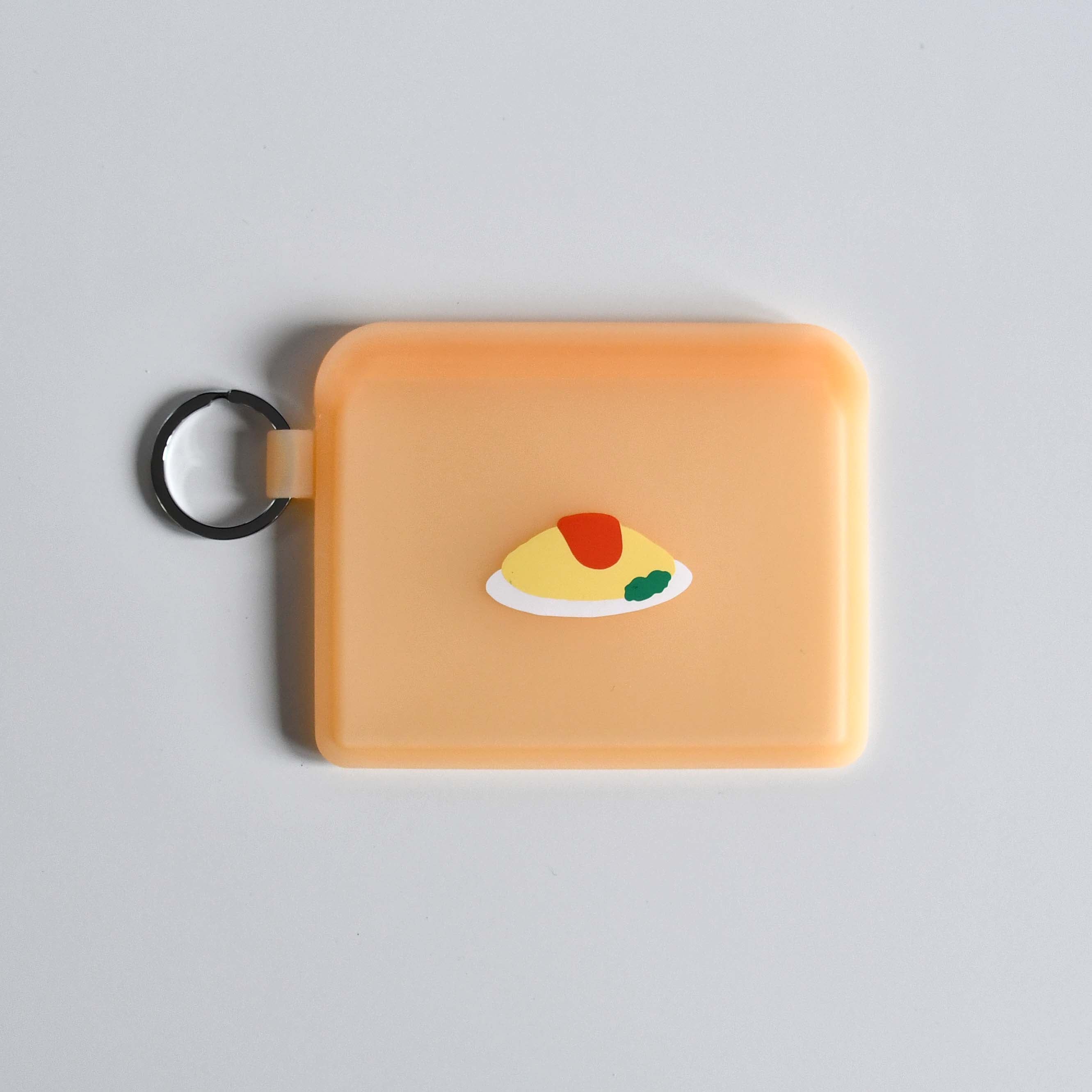 FLAPPO Silicon Coin Pouch Omurice illustration