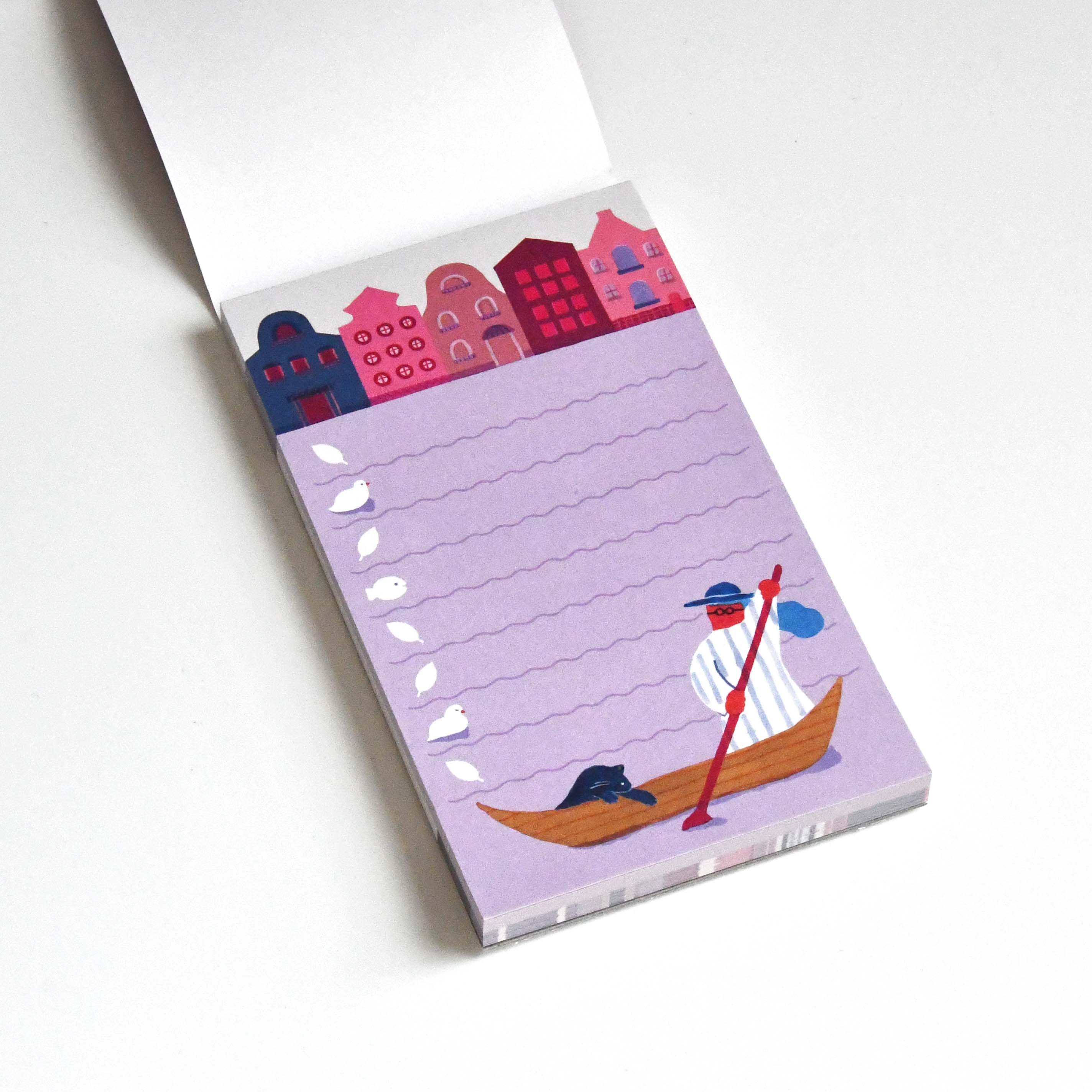 Iroha publication PALETTE Series THINGS TO DO Memo Notebook Positive lavender, Japanese cute character illustration