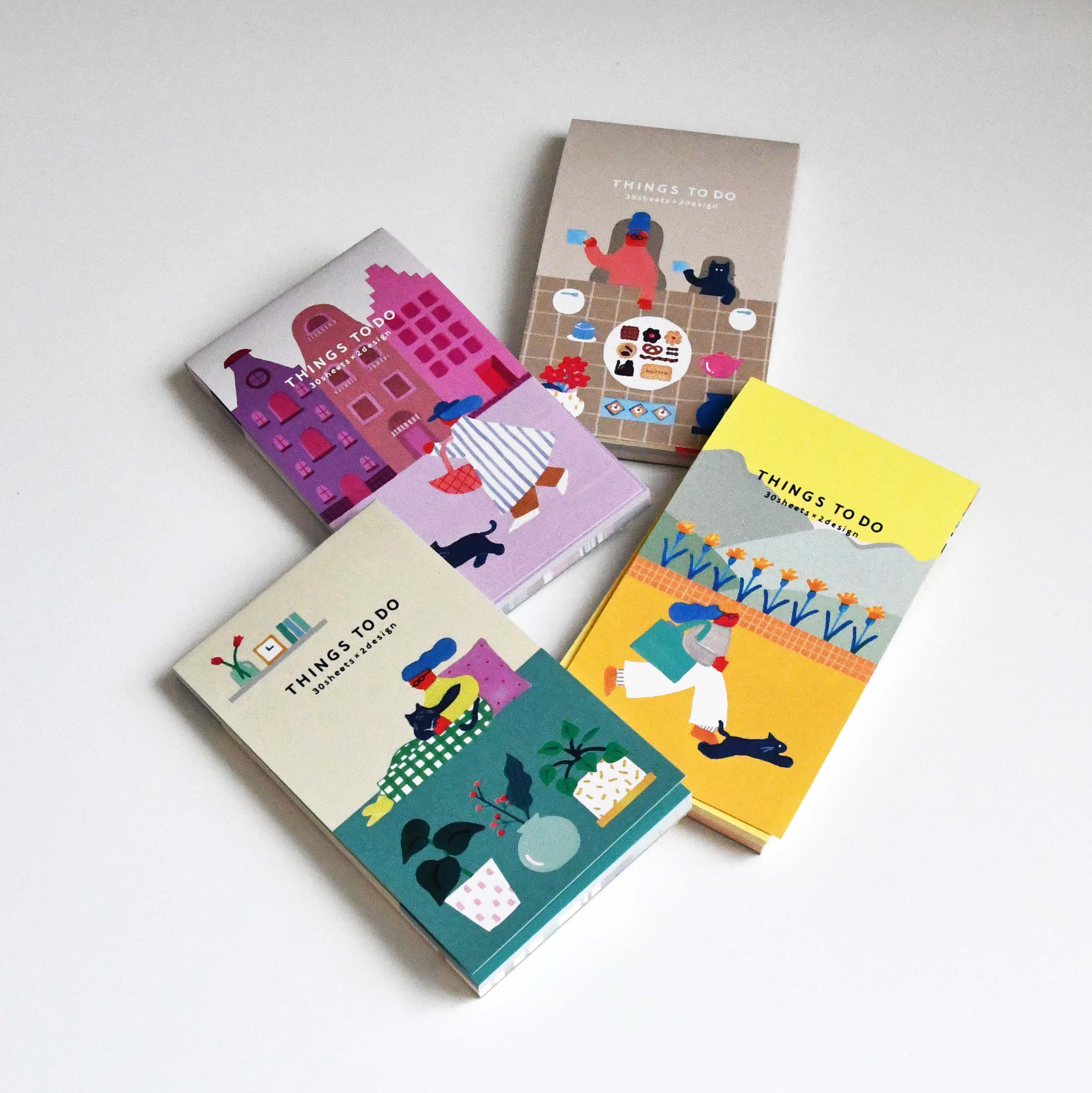 Iroha publication PALETTE Series THINGS TO DO Memo Notebook, Japanese cute character illustration