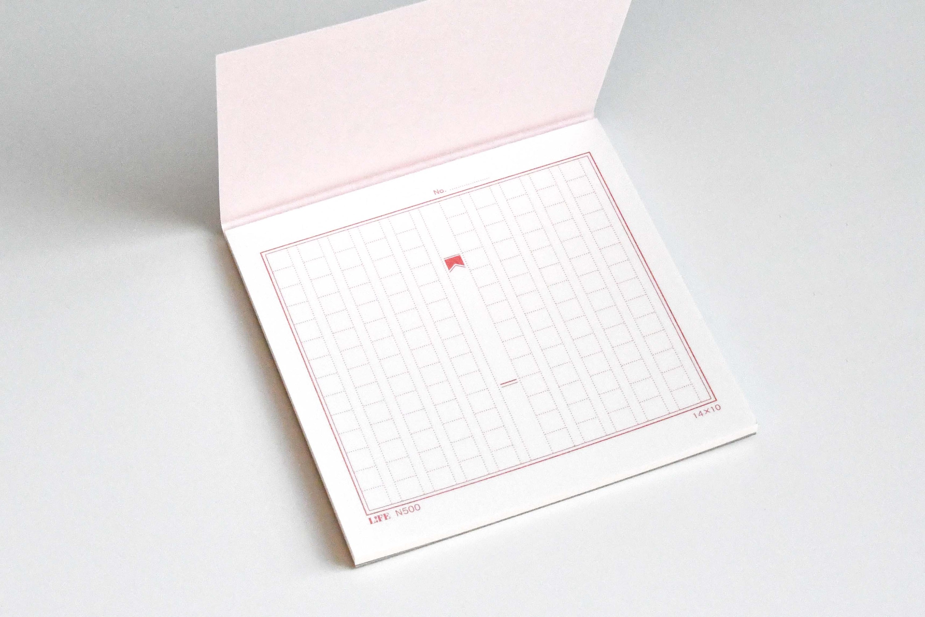 LIFE Irokei Japanese style Memo Notebook Pink Grid