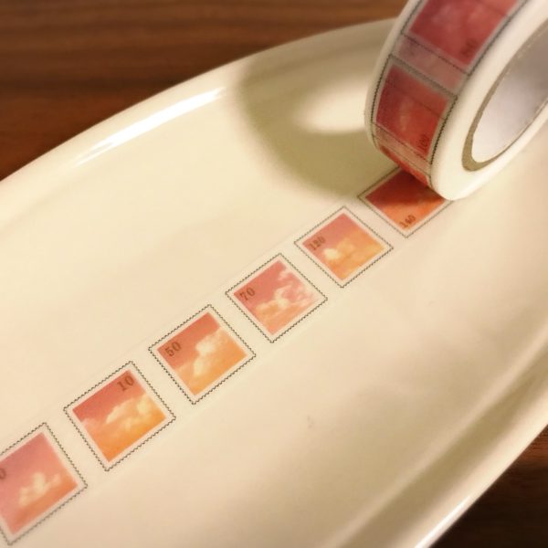 Kinoko Company Masking Tape Sunset stamp