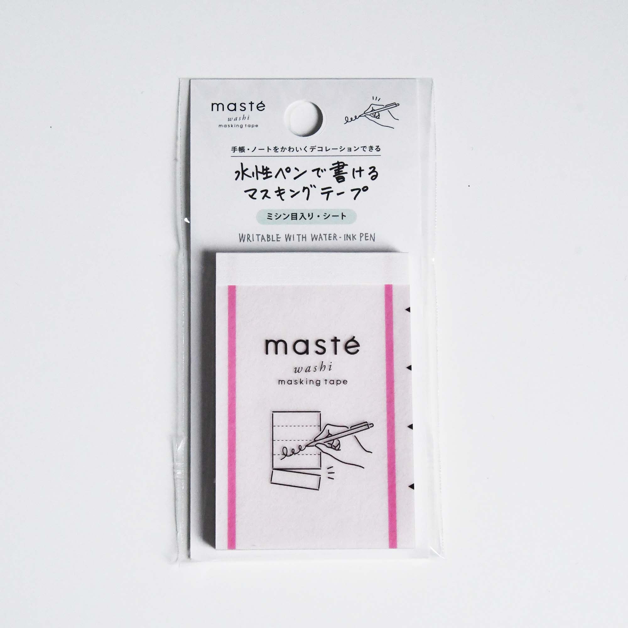 MARKS maste washi Japanese paper Masking Tape Sheet, Pink