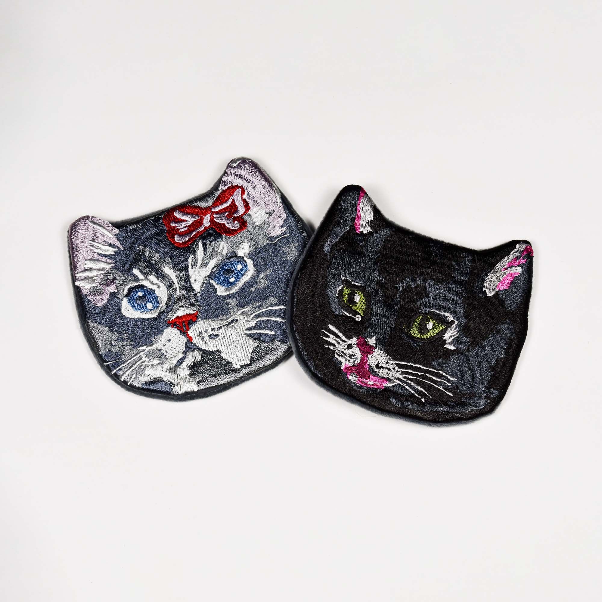 Nathalie Lete Embroidered Cat Face Pouch Cat