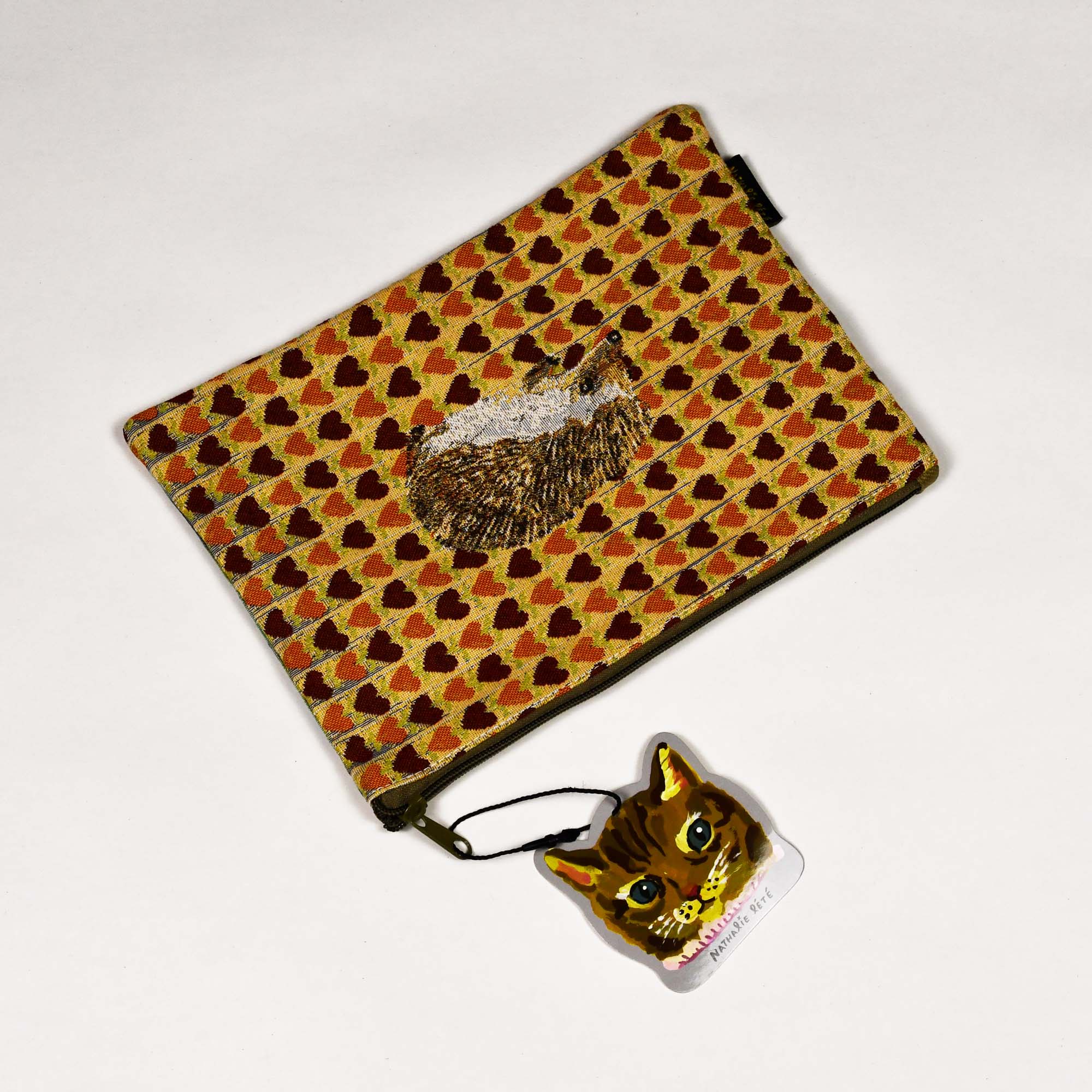 Nathalie Lete Animal Embroidery Flat Pouch Owl