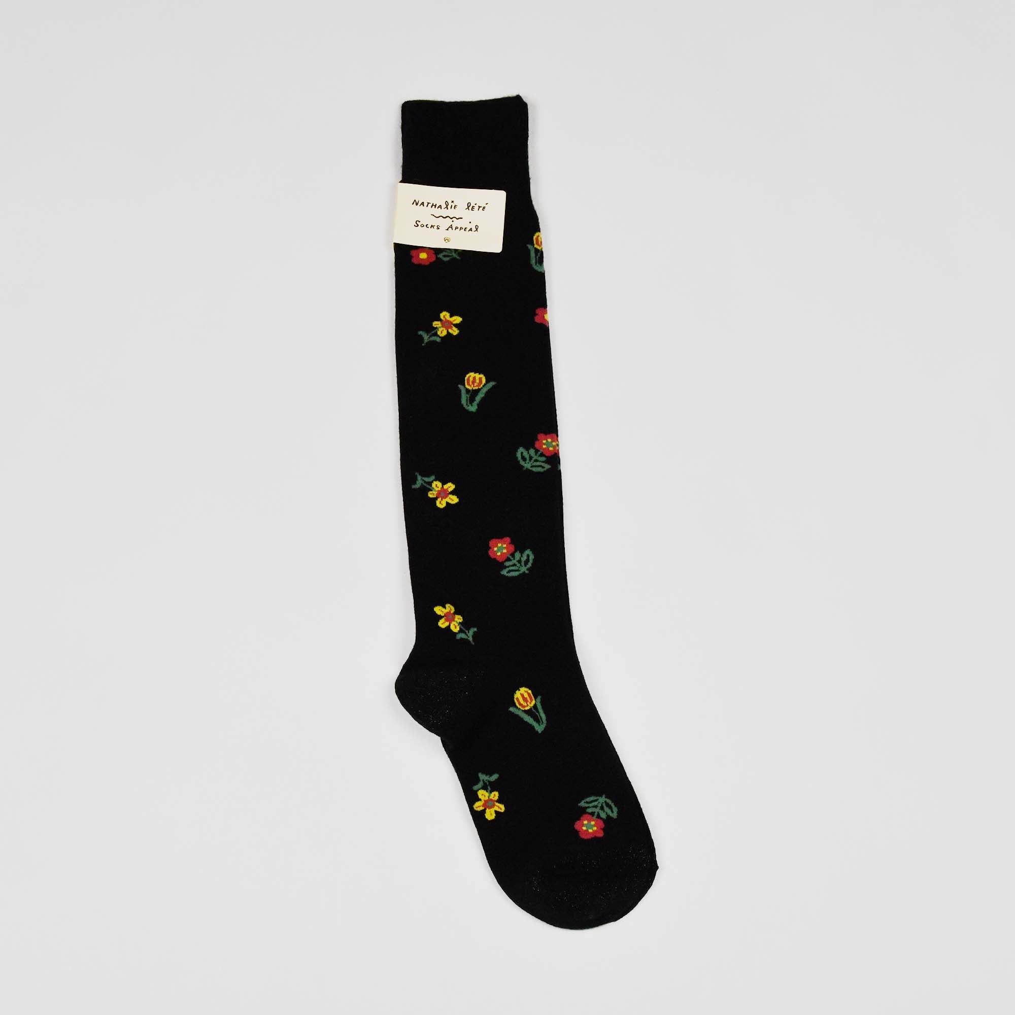 Nathalie Lete Luxury Knee High Stocking Mini Flowers