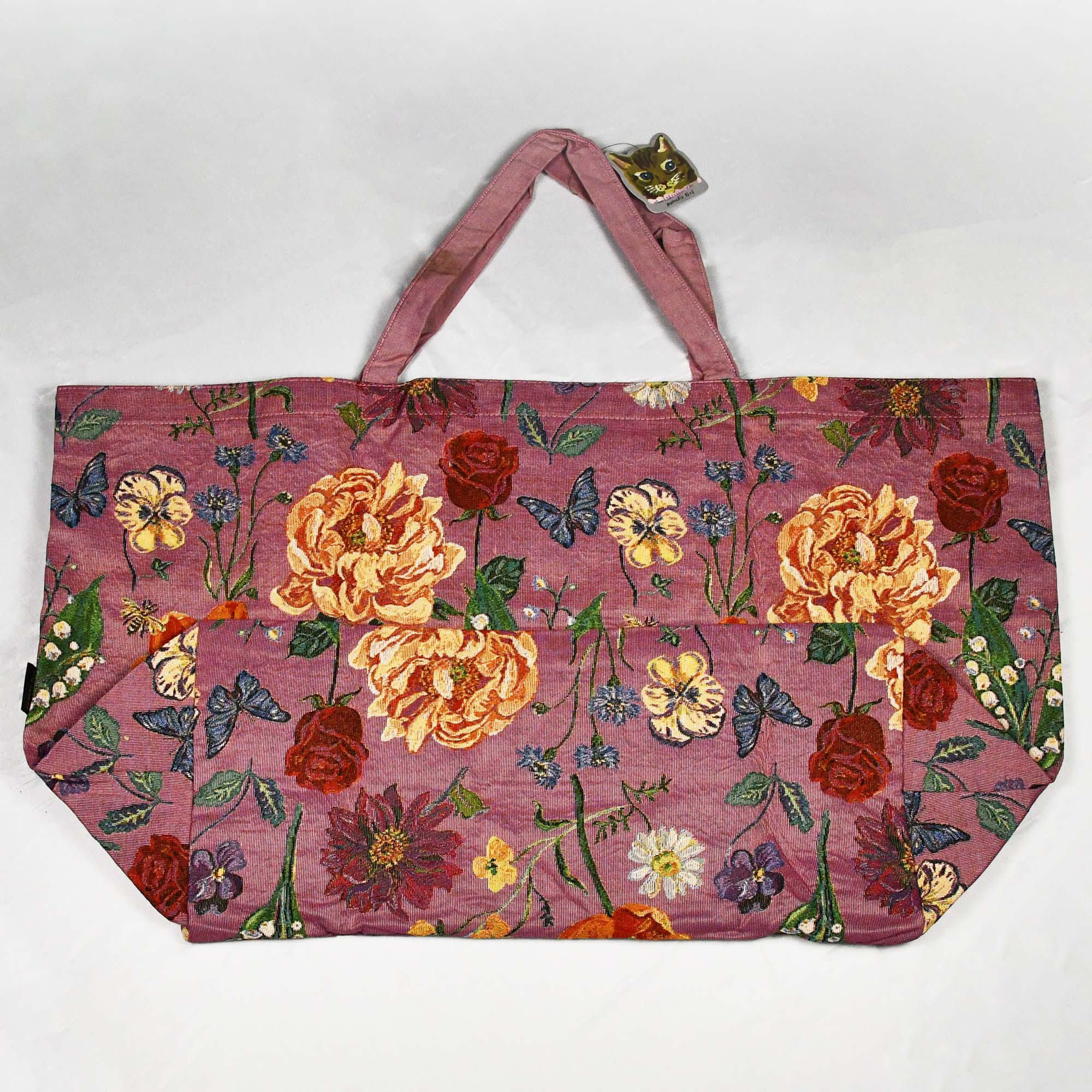 Nathalie Lete Extra Large Market Bag Flowers