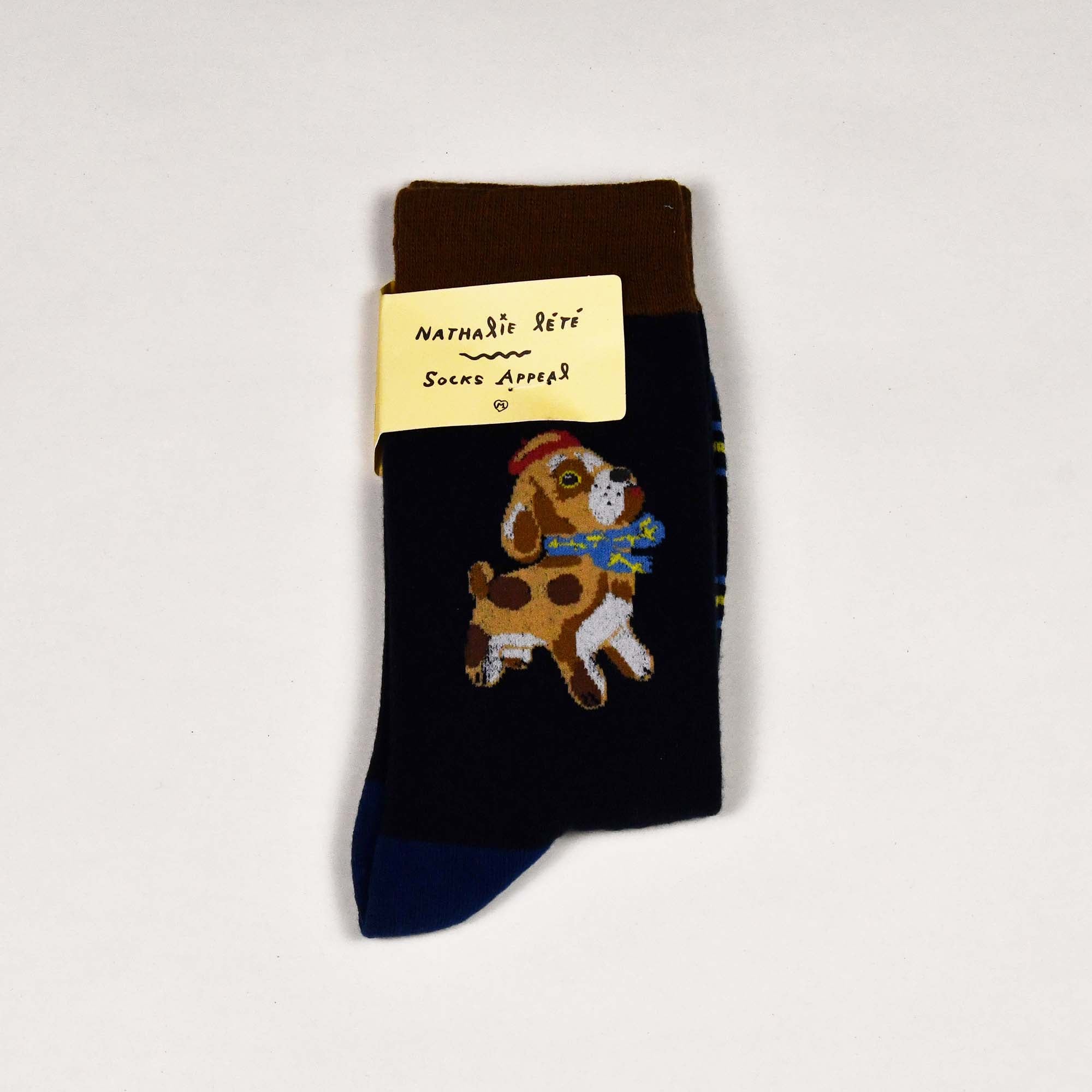 Nathalie Lete Luxury Socks Dog with Hat