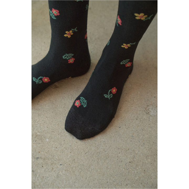 Nathalie Lete Luxury Knee High Stocking Mini Flowers