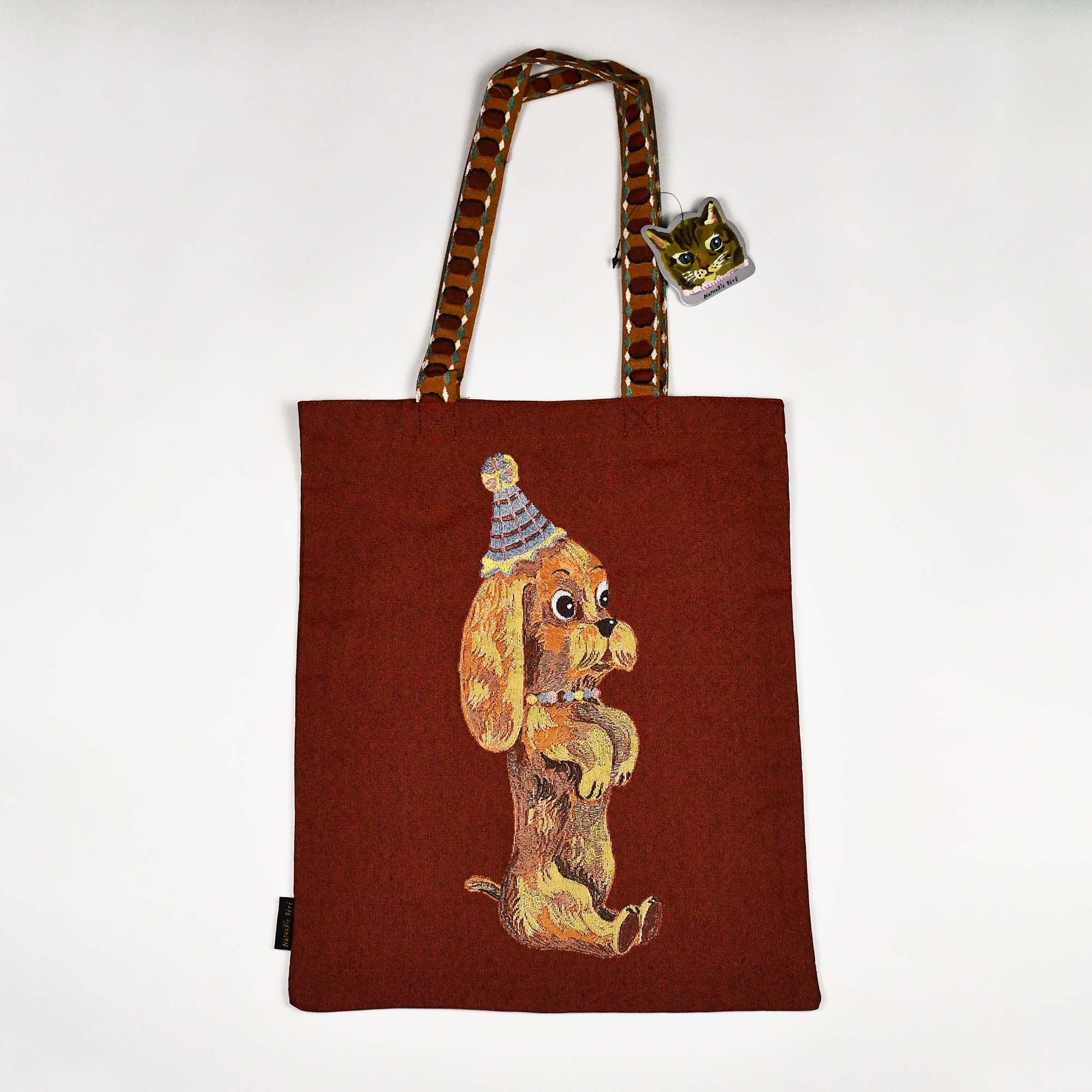 Nathalie Lete Rectangle Animal Tote Bag Dog