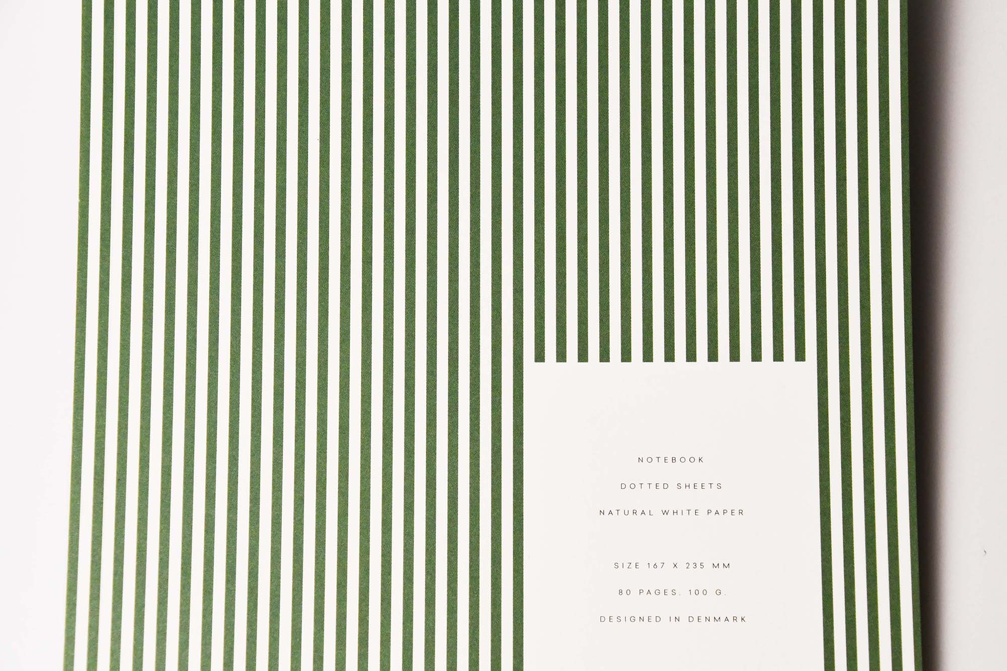 NOTEM VITA Softcover Notebook Medium Green Lines