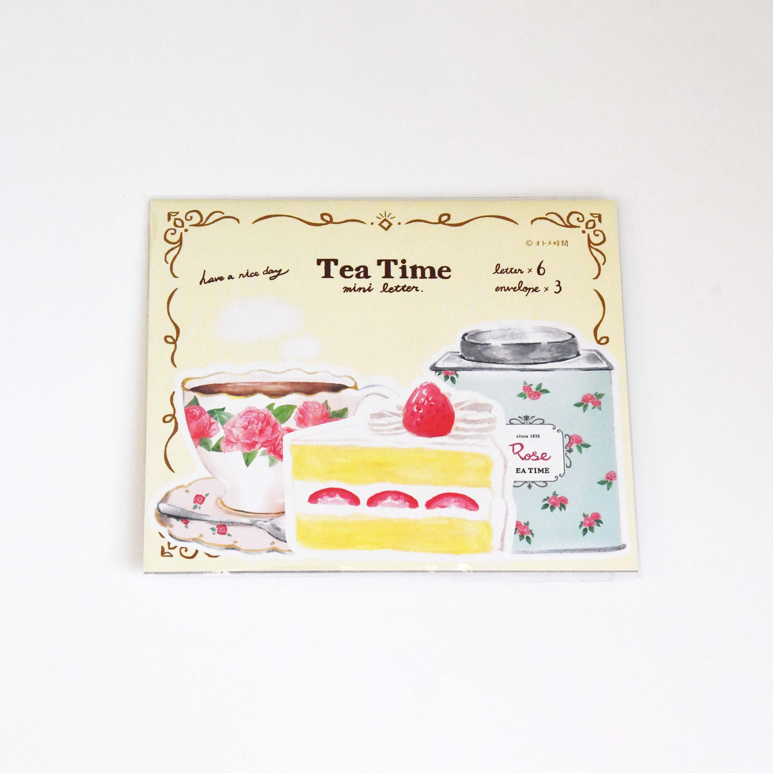 Otome Time Mini Dice Cut Letter Set Rose