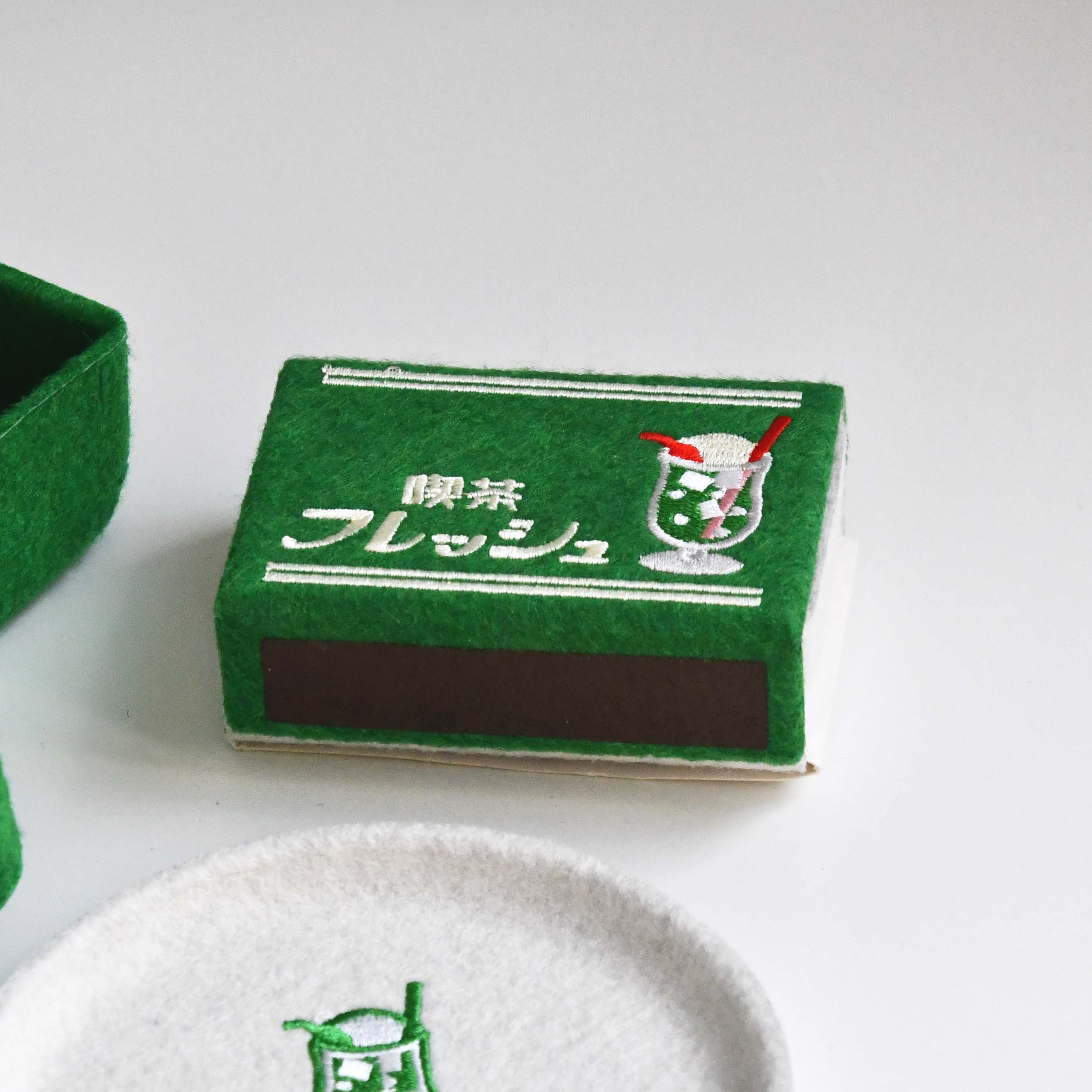 P+G Design PUPU Felt Match Box Kissa Flesh Coffee Shop