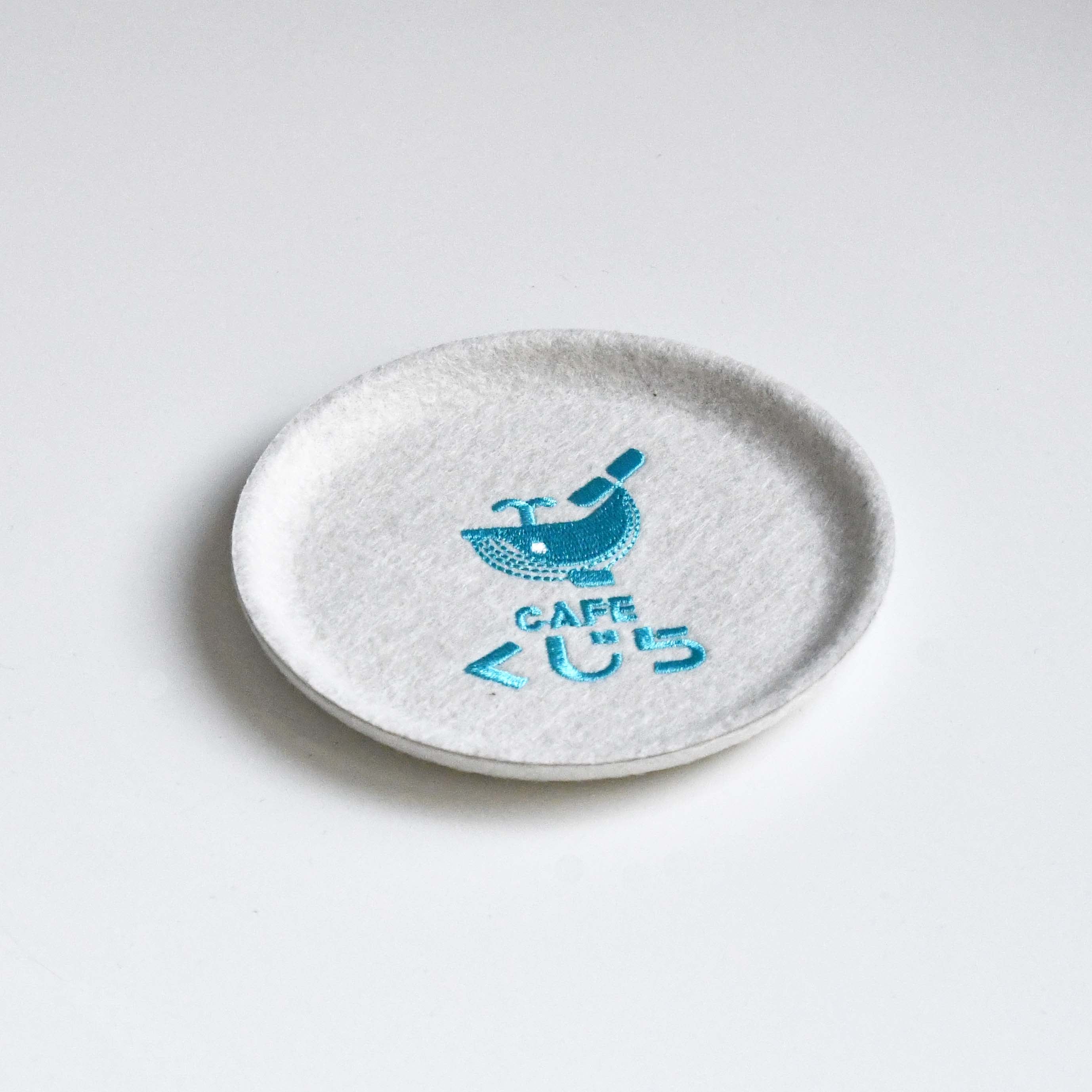 P+G Design Felt Coaster Tray Cafe Wale