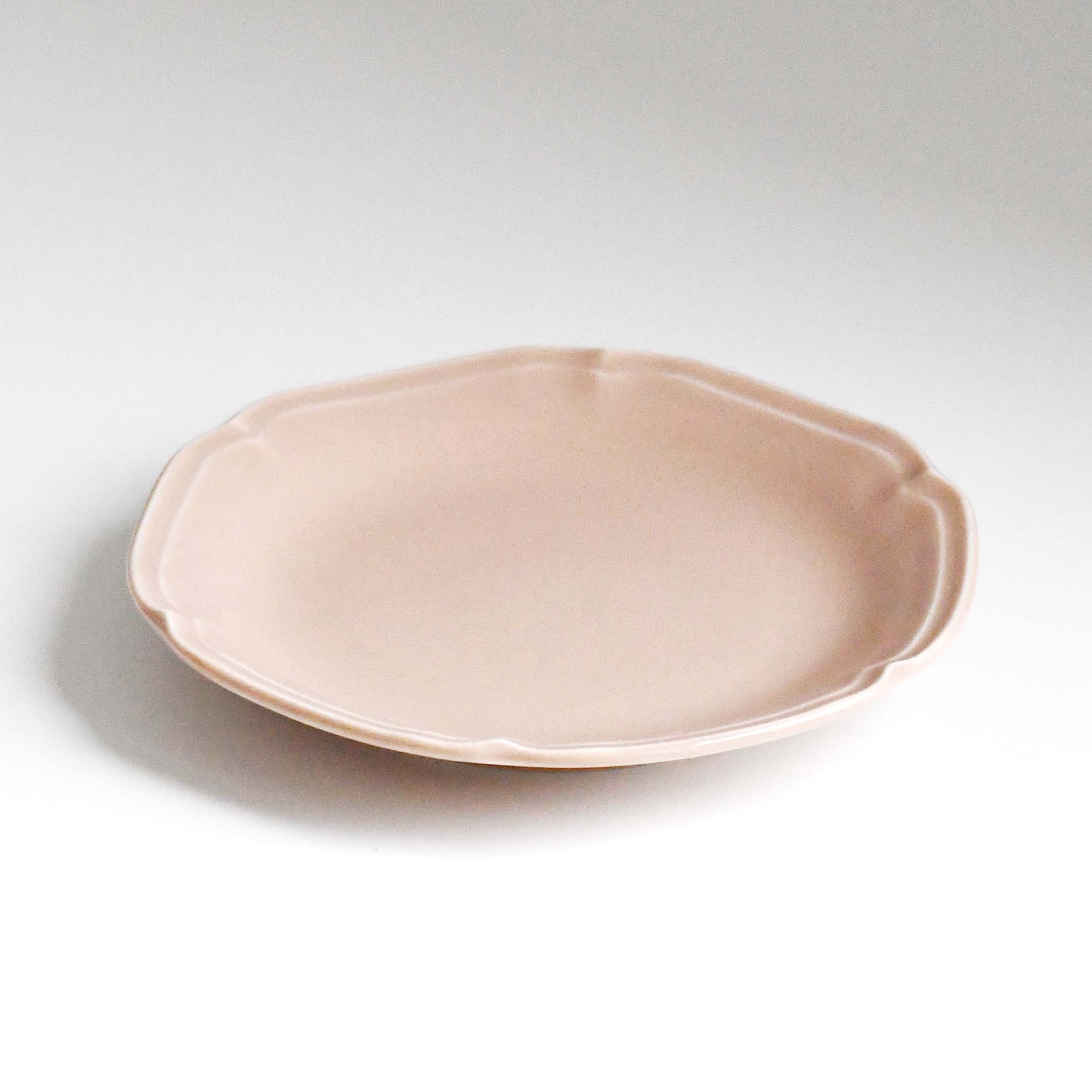 Reable Japanese Minoyaki Ceramic Dessert Plate Pink, Japanese traditional ceramic product