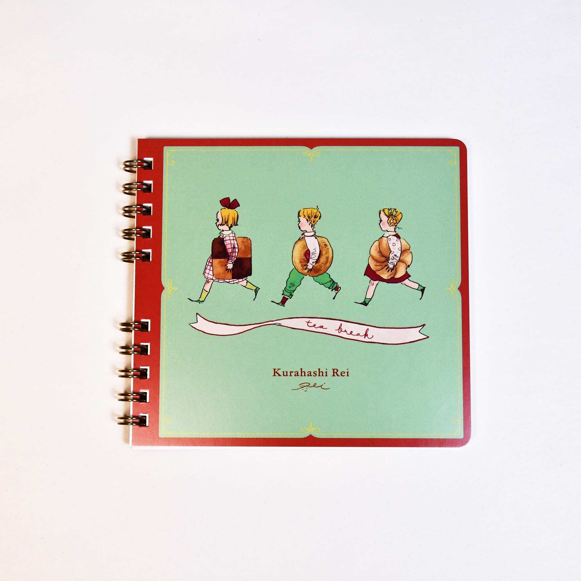 [Rei Kurahashi] Square Ring Note Lined - Cookie