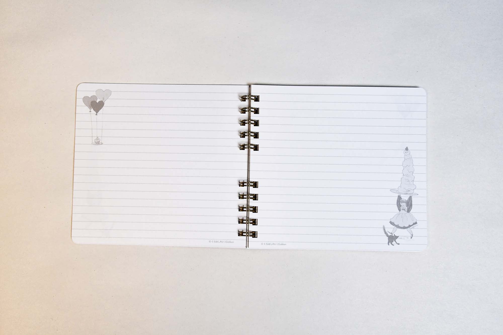 [Rei Kurahashi] Square Ring Note Lined - Cookie