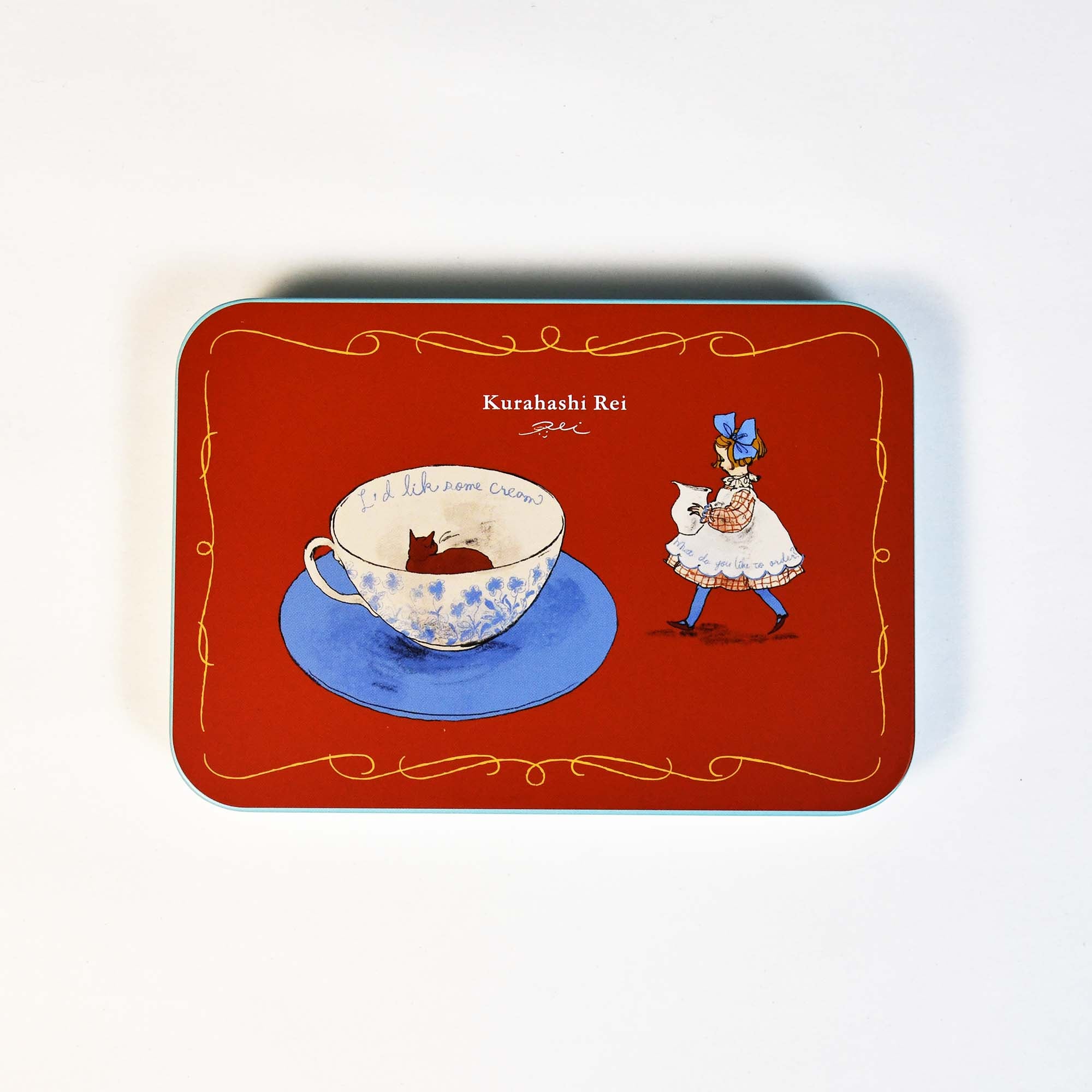 [Rei Kurahashi] Can Case & Postcards set - Red