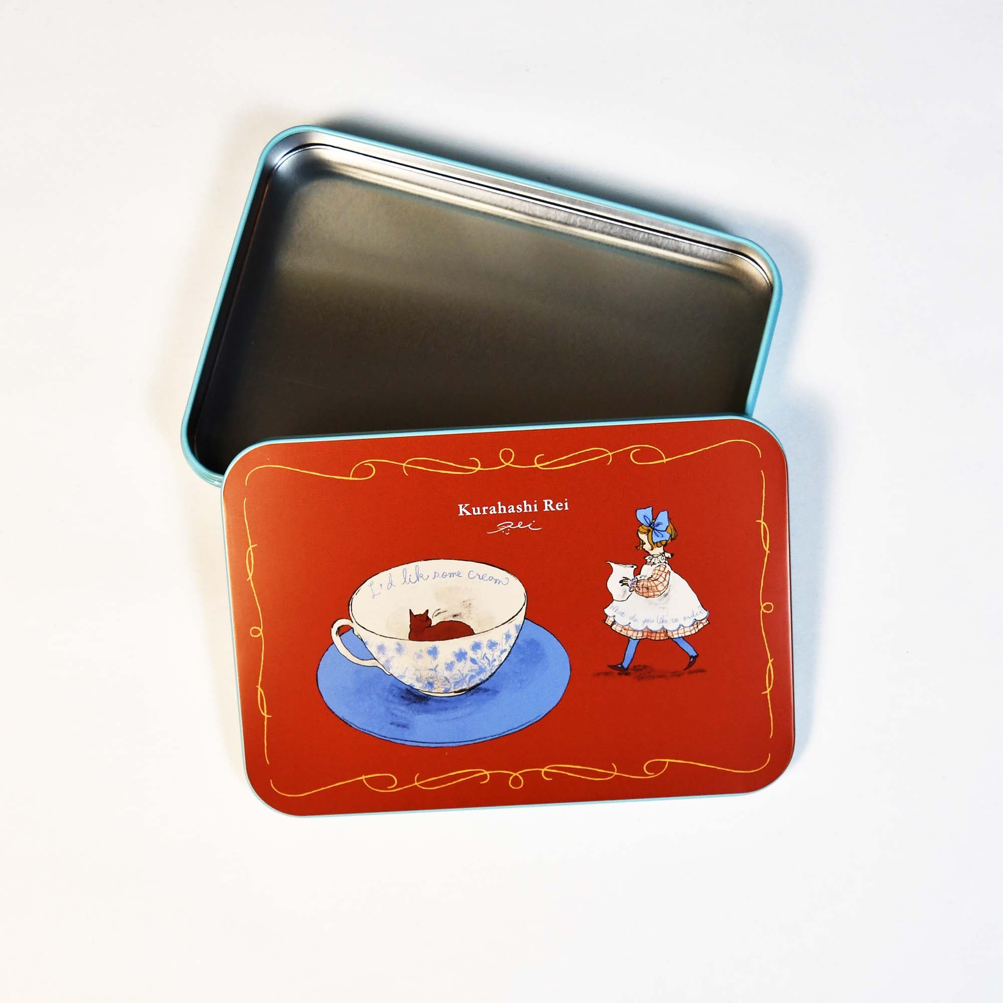 [Rei Kurahashi] Can Case & Postcards set - Red