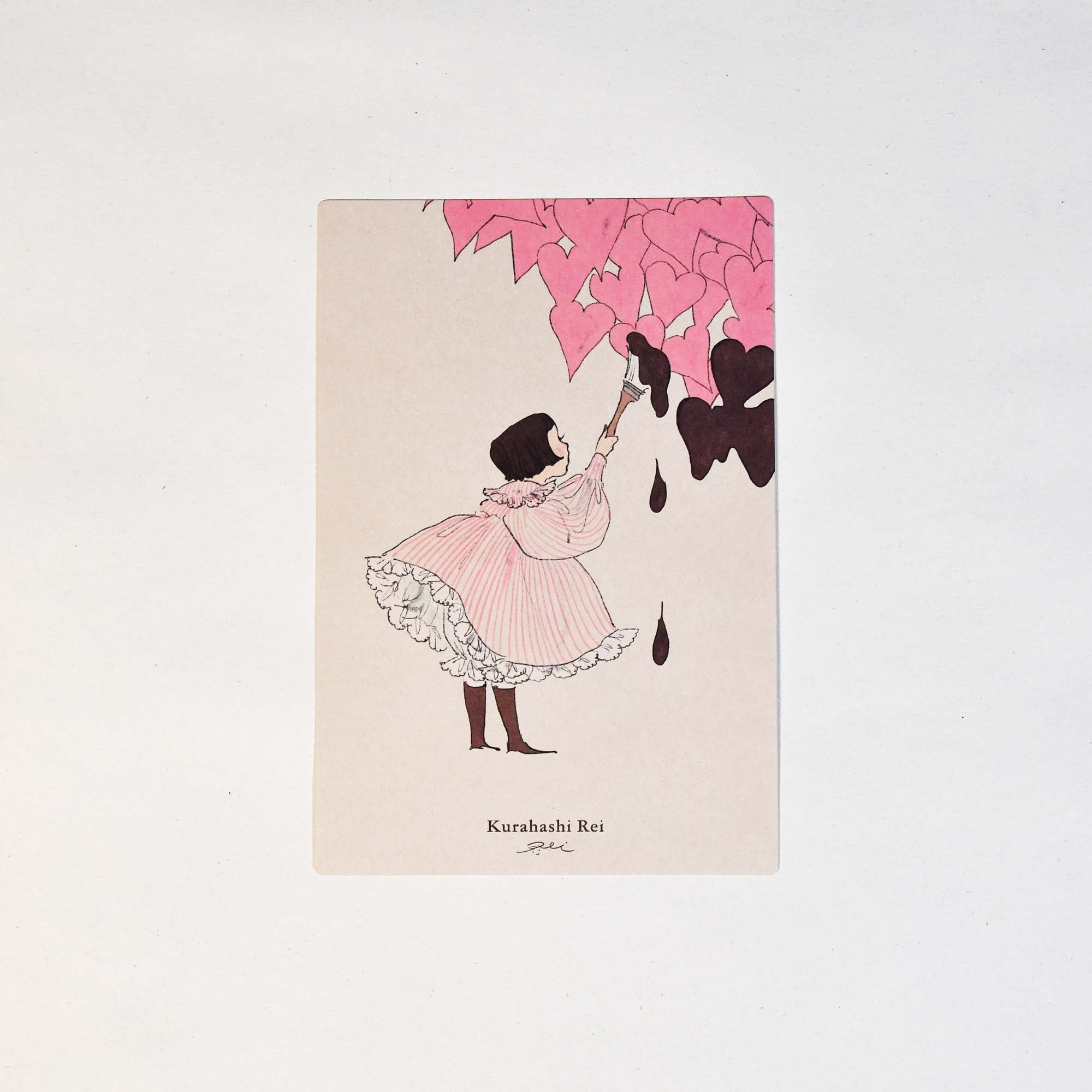 [Rei Kurahashi] Can Case & Postcards set - Red