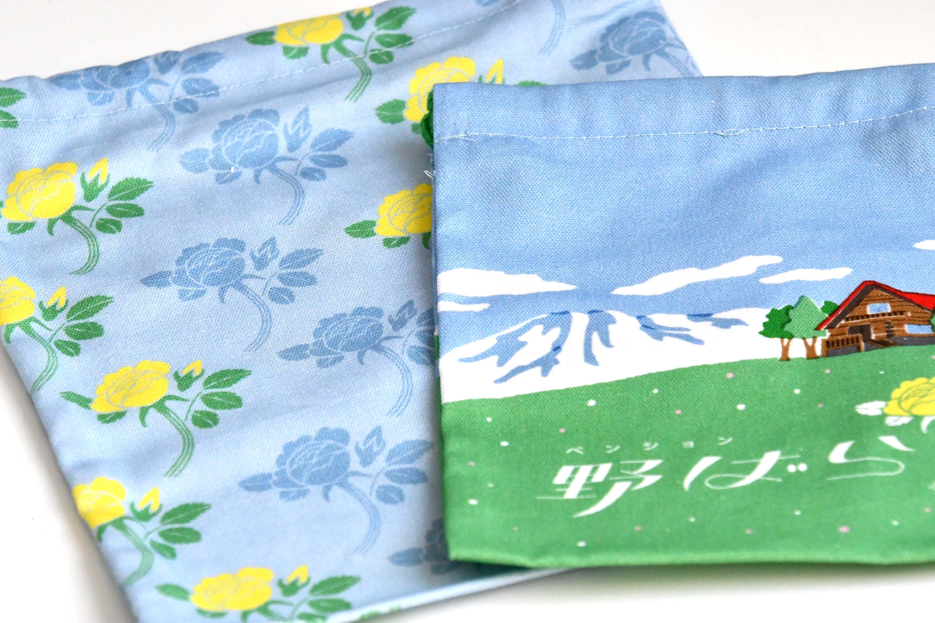 Retronome Japan Retro Hotel Design "Hotel Nobara" Cloth Purse 2 Size Set