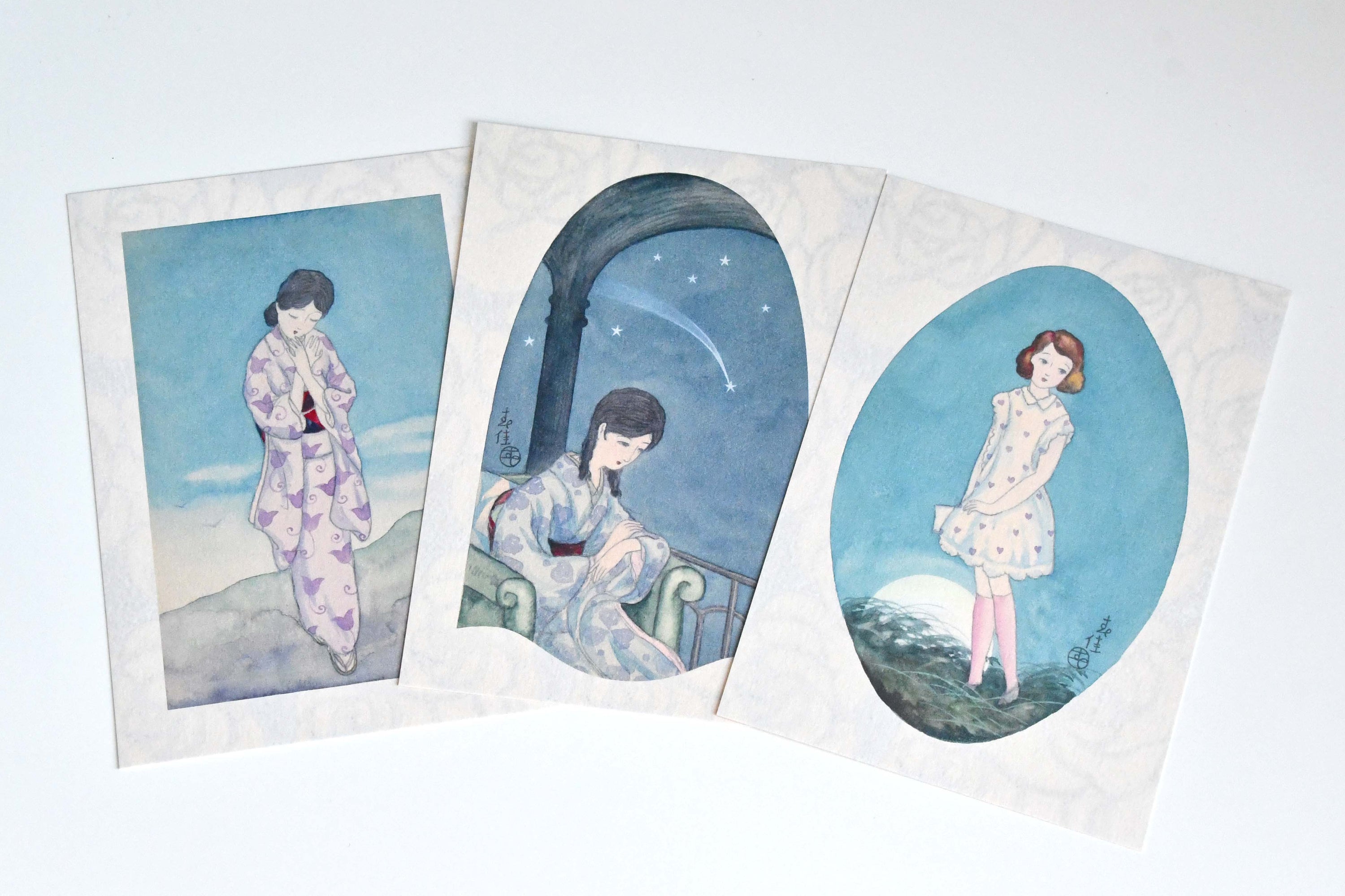 Shunka Takahashi, Japanese illustration Postcard