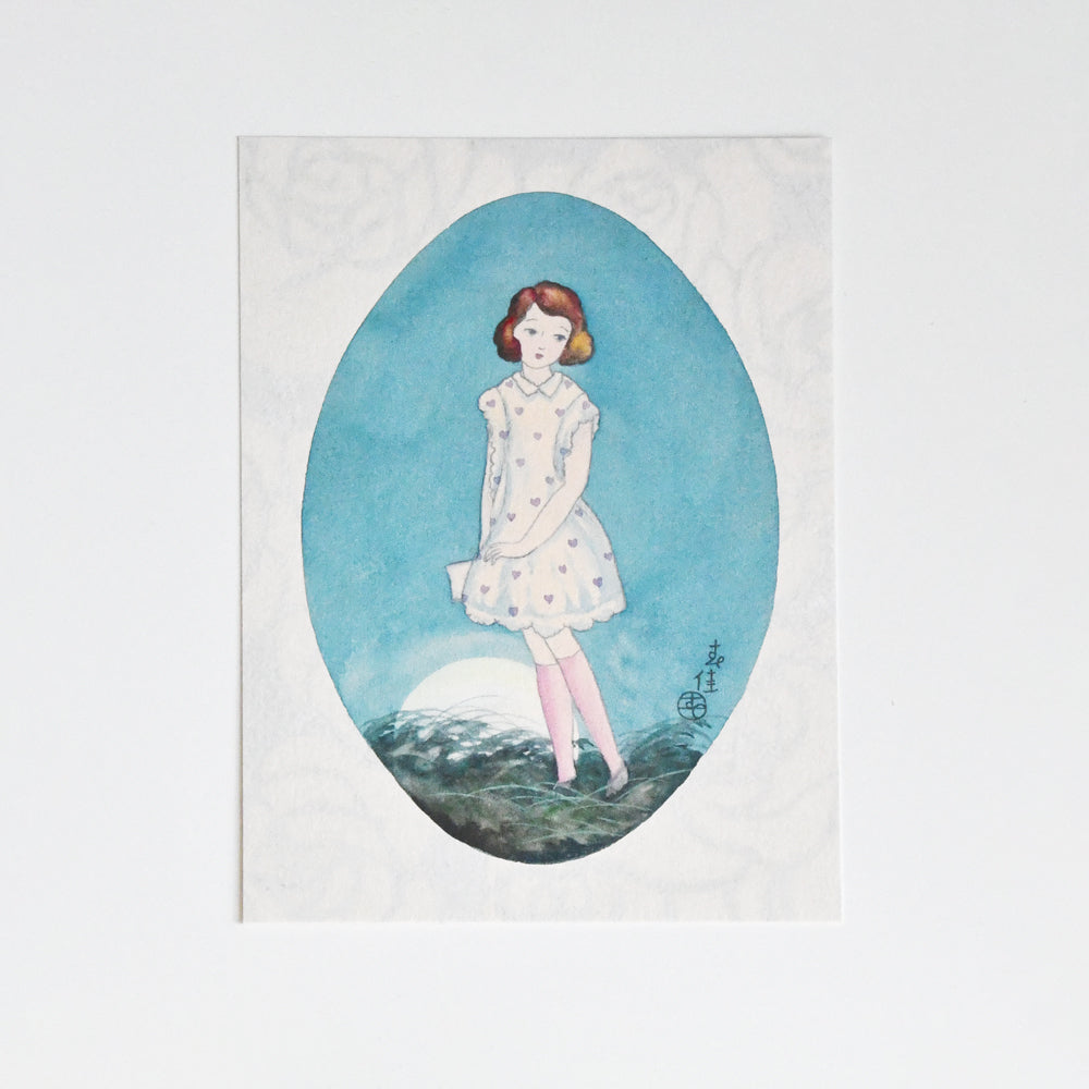 Shunka Takahashi Dress, Japanese illustration Postcard