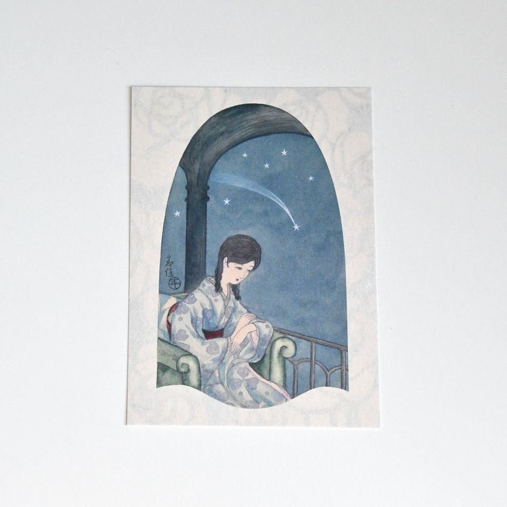 Shunka Takahashi Star, Japanese illustration Postcard