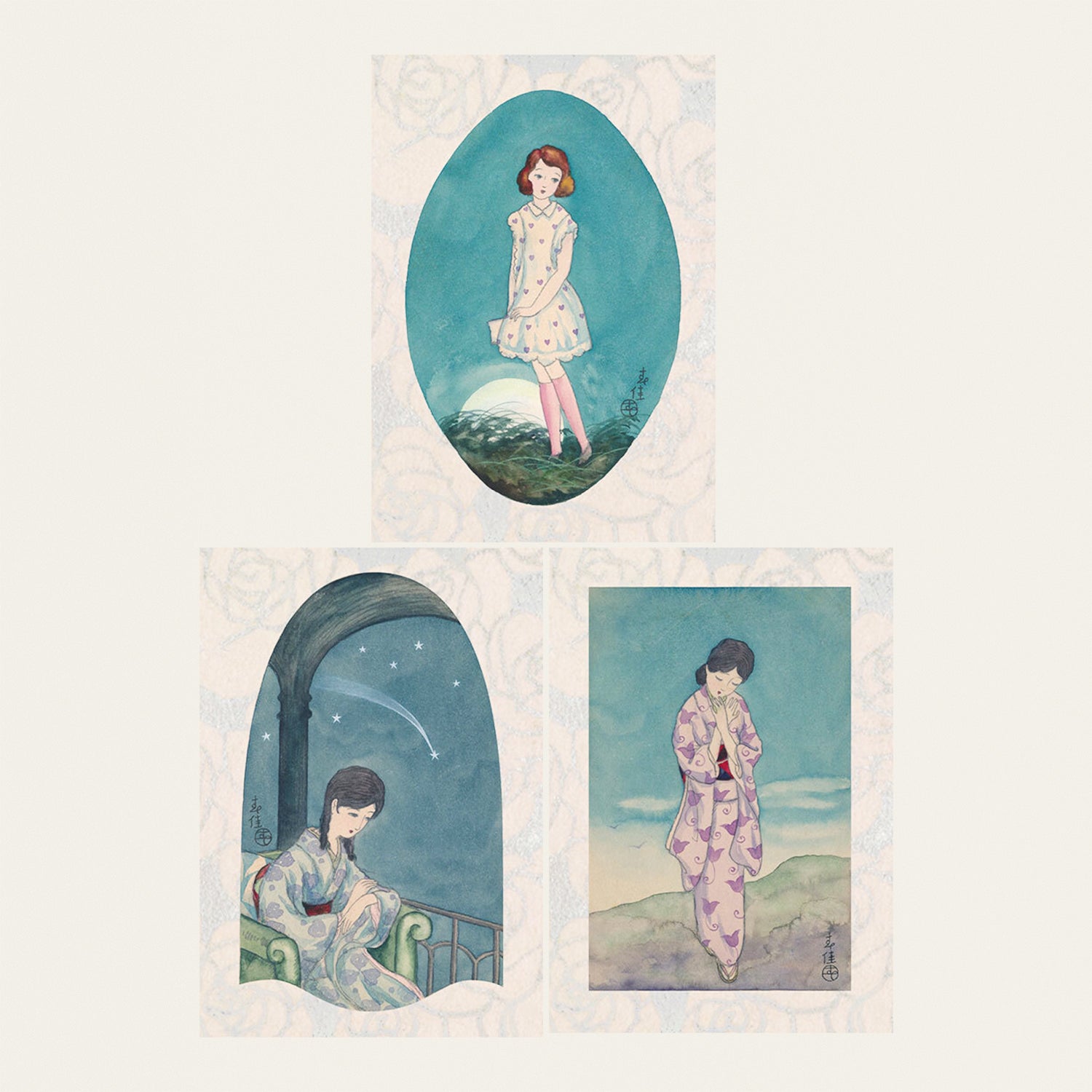 Shunka Takahashi, Japanese illustration Postcard