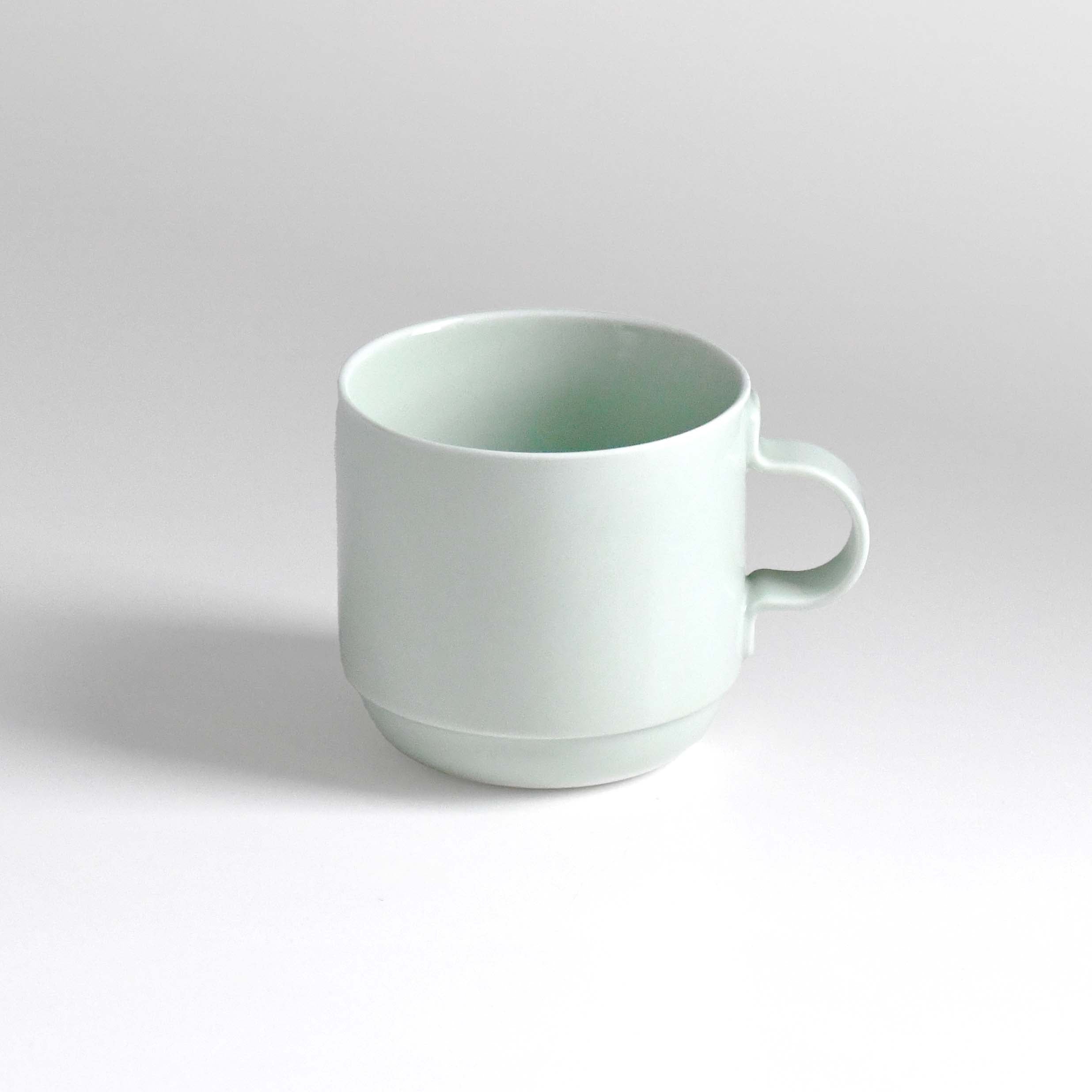 TAF Japanese Aritayaki Modern Ceramic Mug Cup, Mint