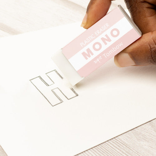 [Tombow] Mono Graph Blister Pastel 0.5mm with Mono Eraser Set - Pastel Coral Pink