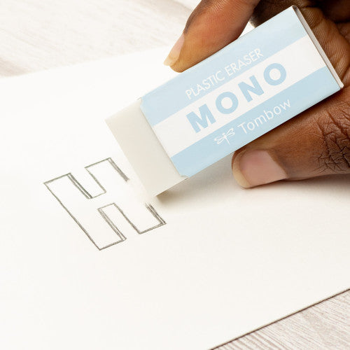 [Tombow] Mono Graph Blister Pastel 0.5mm with Mono Eraser Set - Ice Blue