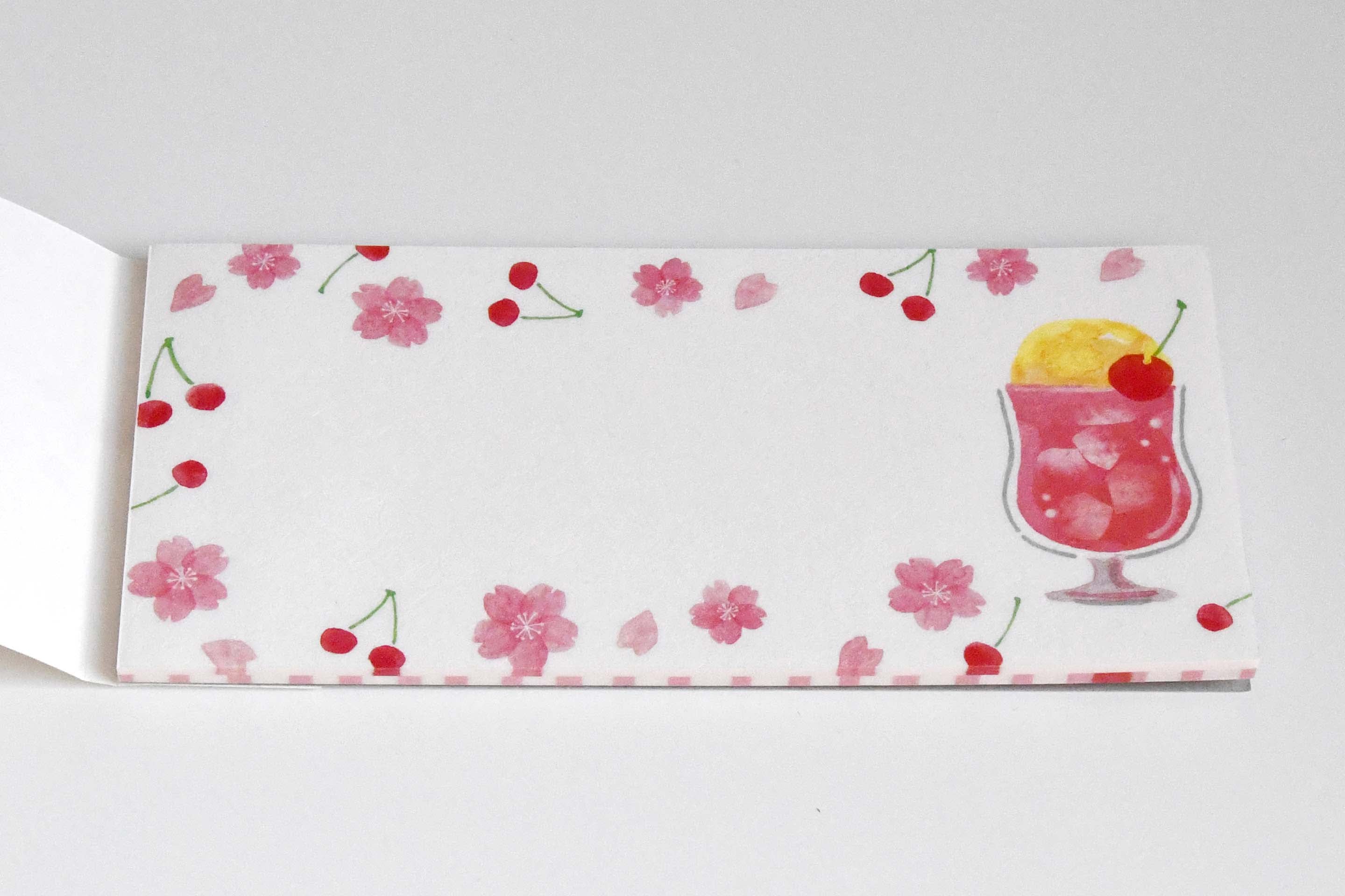 Wa-life YOKOPPITSU Japanese Paper Letter Book - Sakura Cherry