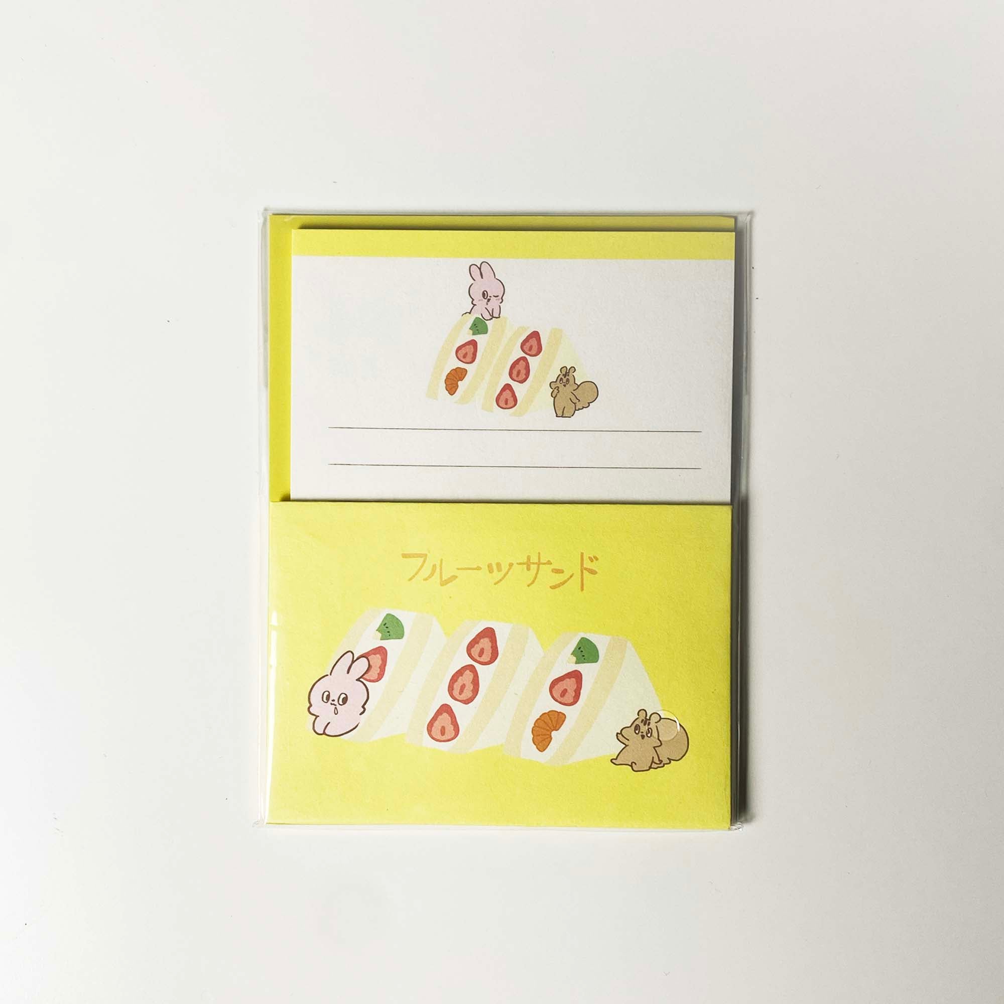 [Yummy Mummy Cafe] Mini Letter Set - Fruits Sand