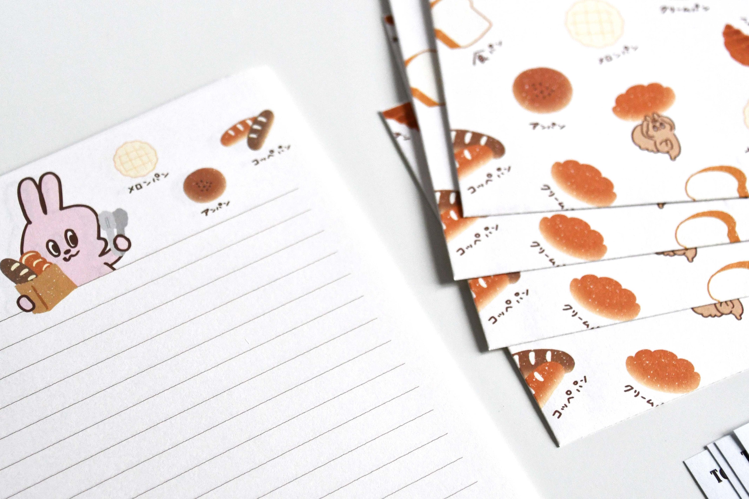 Yummy Mummy Cafe Stationary Series Made in Japan, Letter set Bread