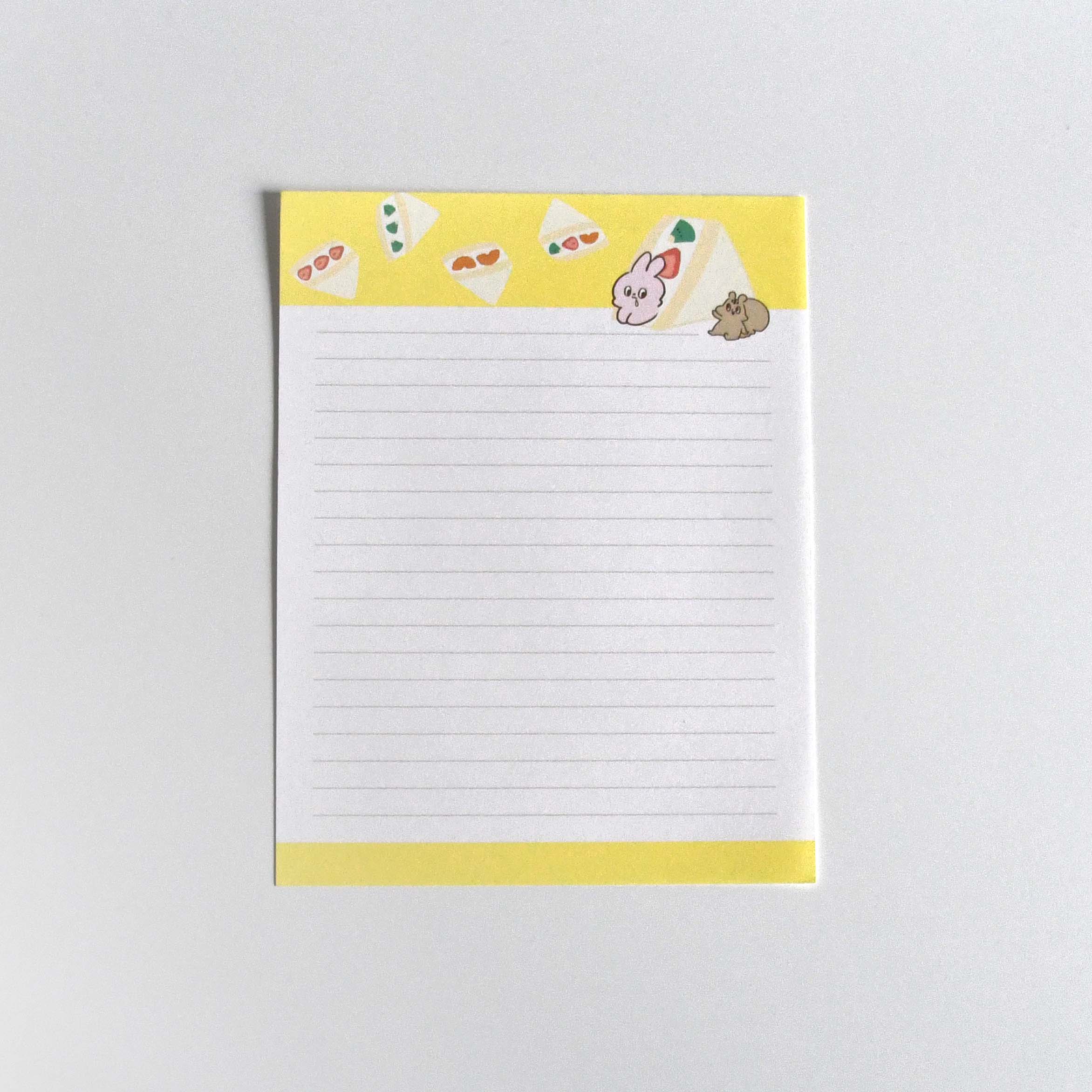 Yummy Mummy Cafe Stationary Series Made in Japan, Letter set Fruits Sand