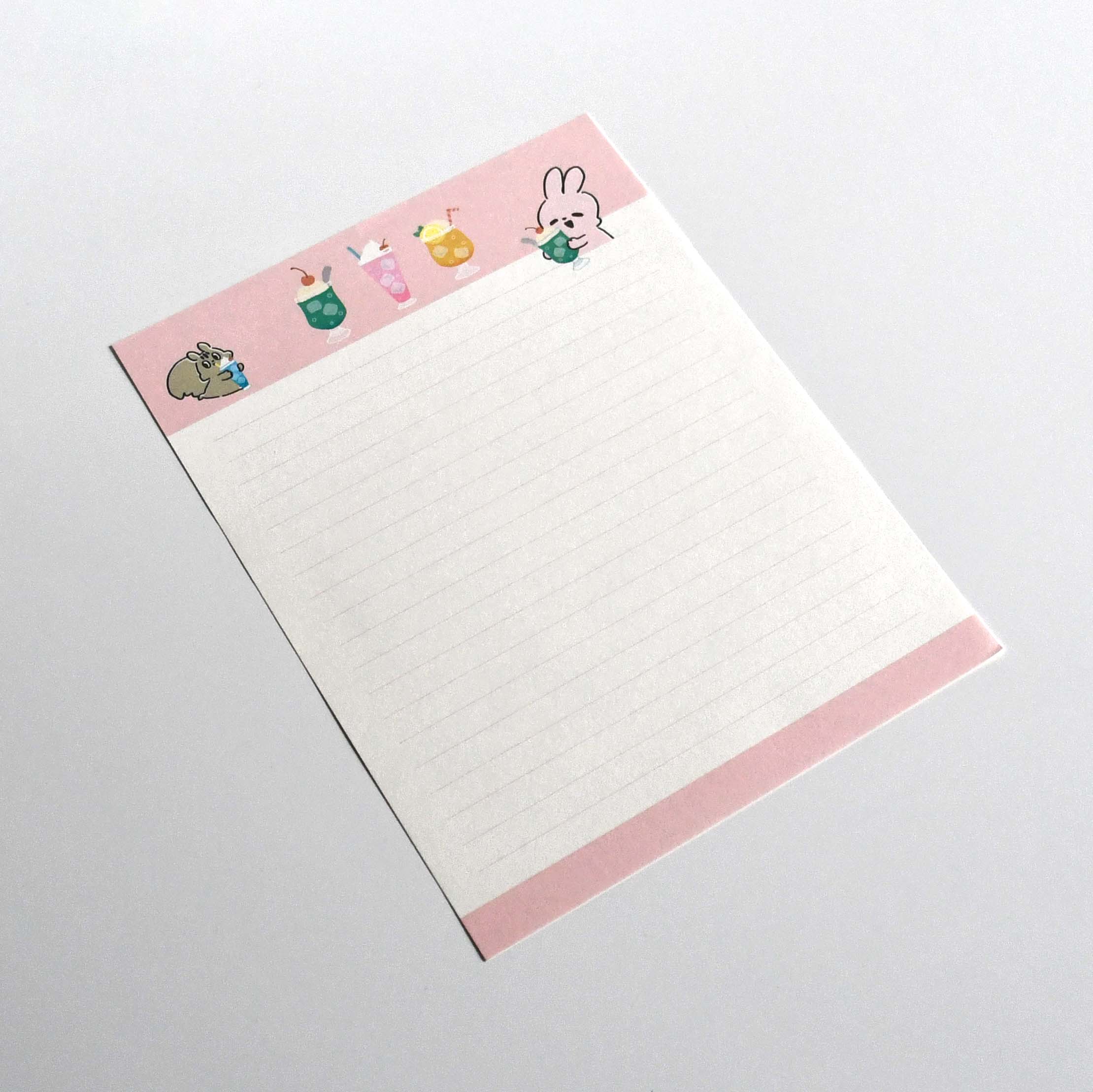 Yummy Mummy Cafe Stationary Series Made in Japan, Letter set Cream Soda