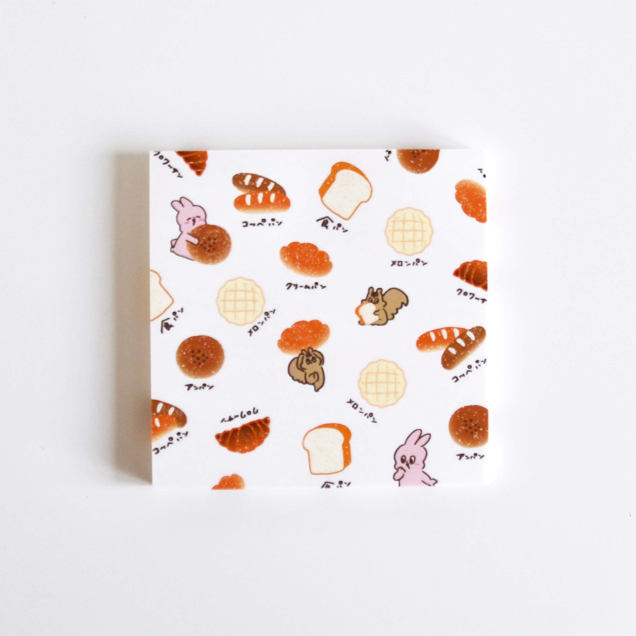 Yummy Mummy Cafe Stationary Series Made in Japan, Memo Notebook Bread