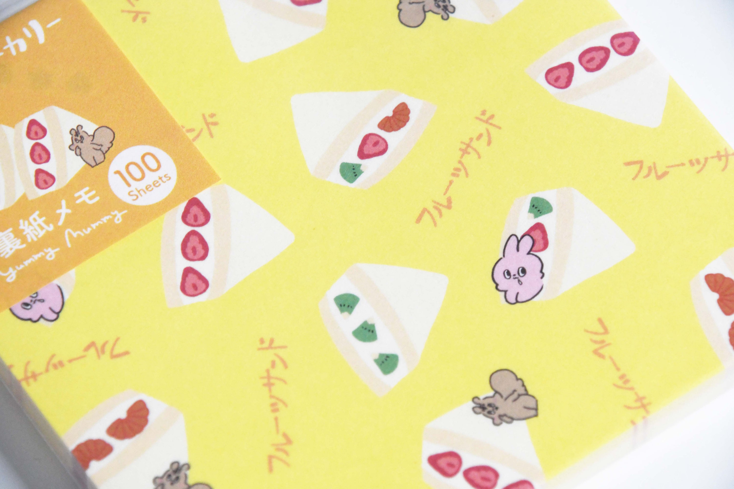 Yummy Mummy Cafe Stationary Series Made in Japan, Memo Notebook Fruits sand