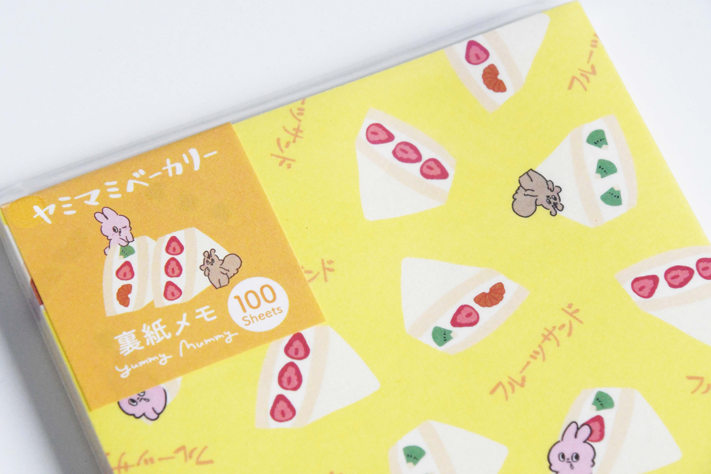 Yummy Mummy Cafe Stationary Series Made in Japan, Memo Notebook Fruits sand