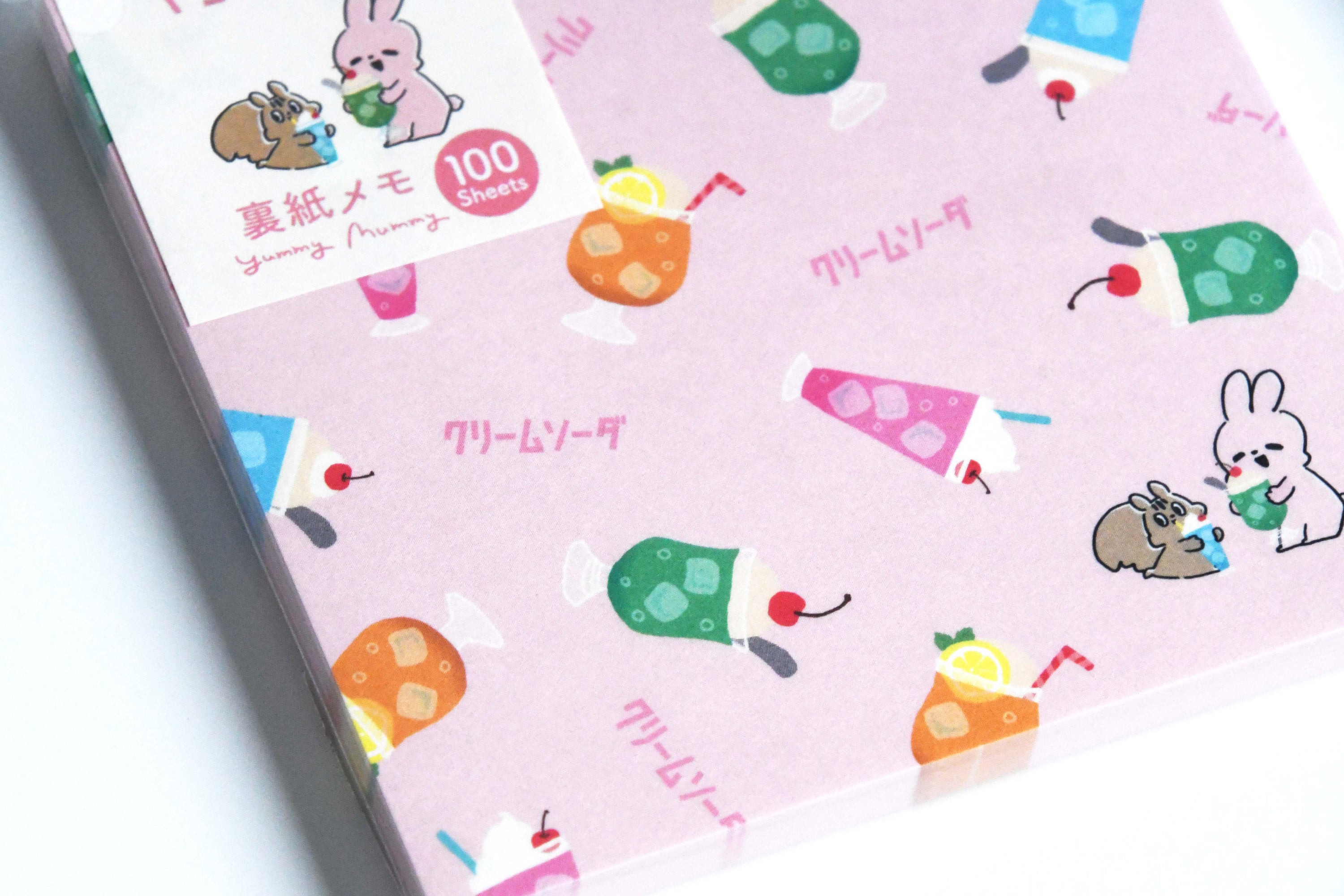 Yummy Mummy Cafe Stationary Series Made in Japan, Memo Notebook Cream soda